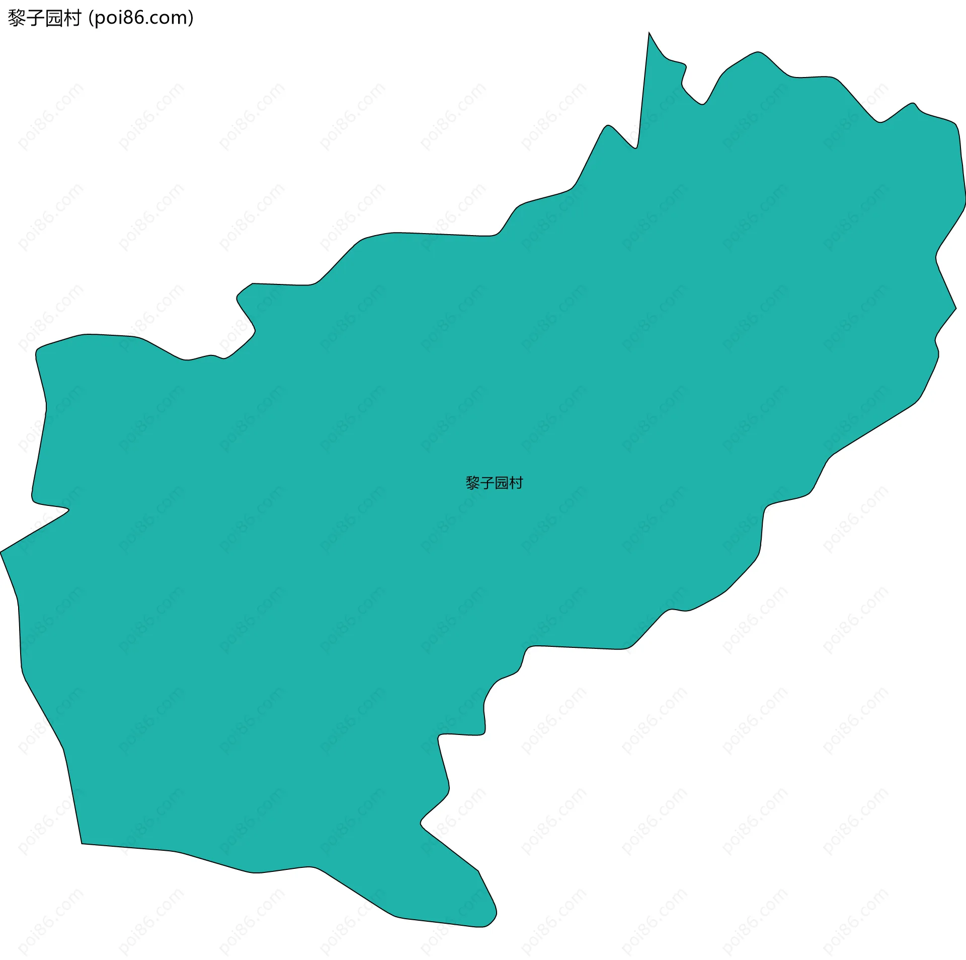 黎子园村边界地图