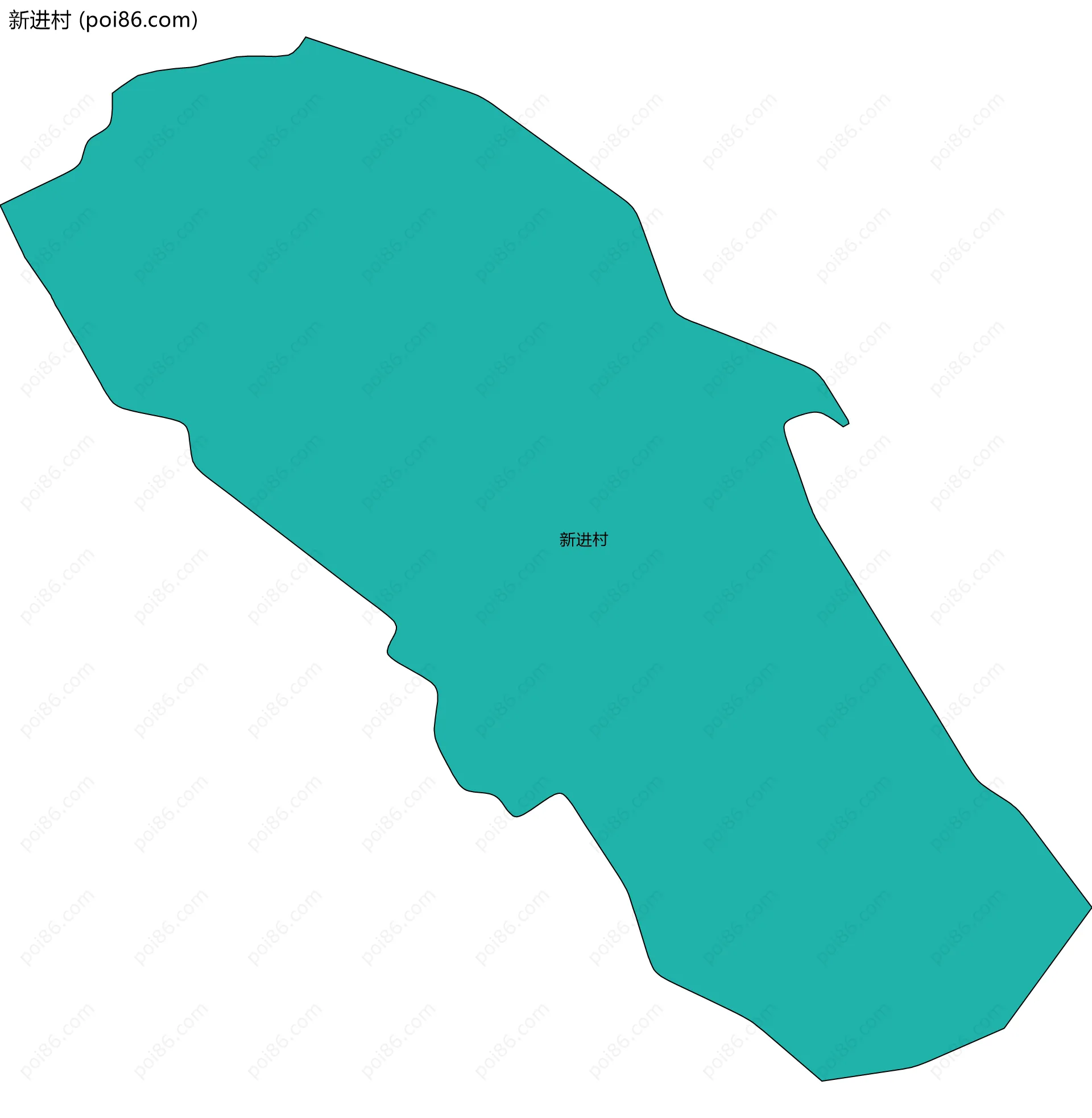新进村边界地图