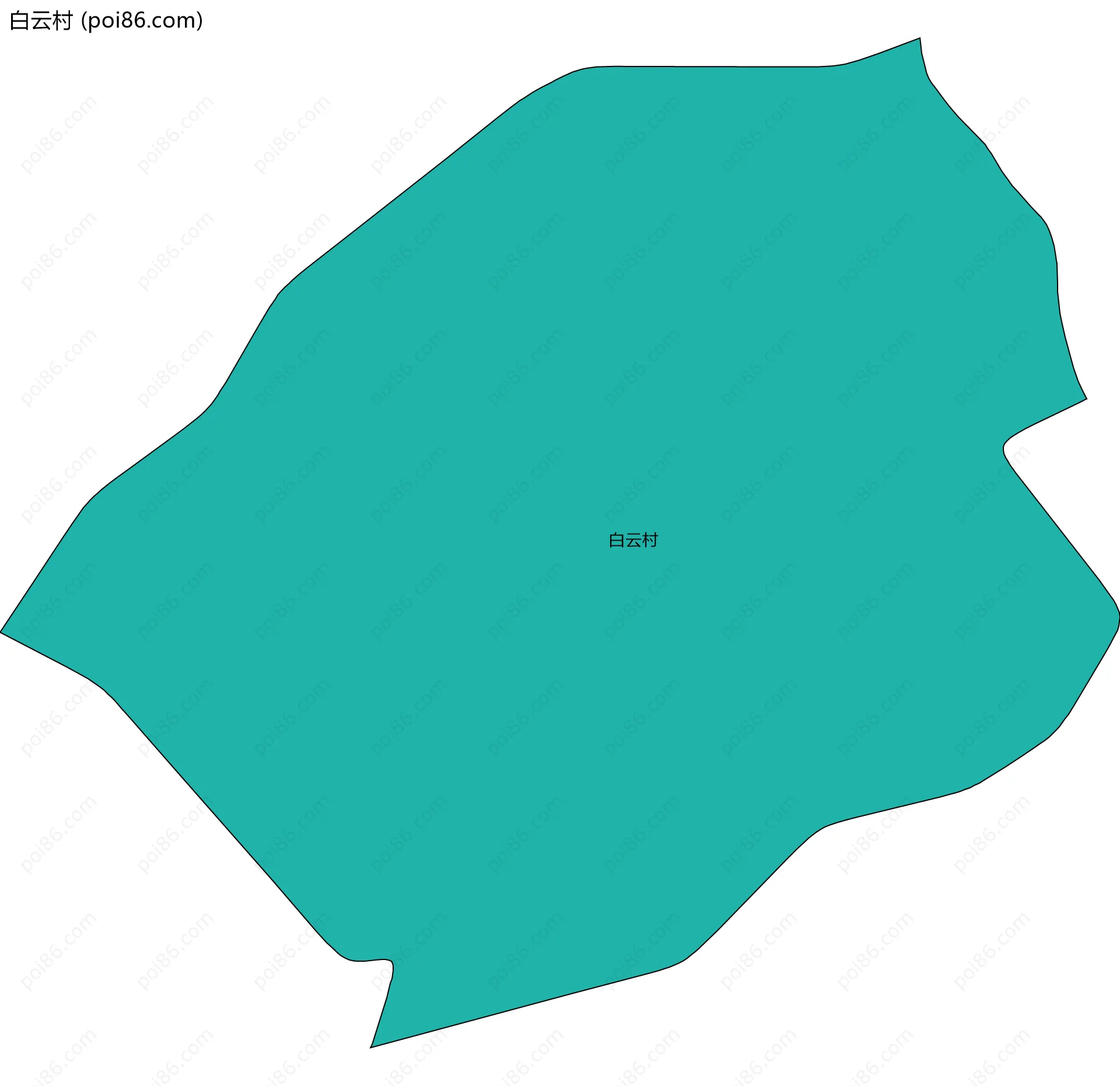 白云村边界地图