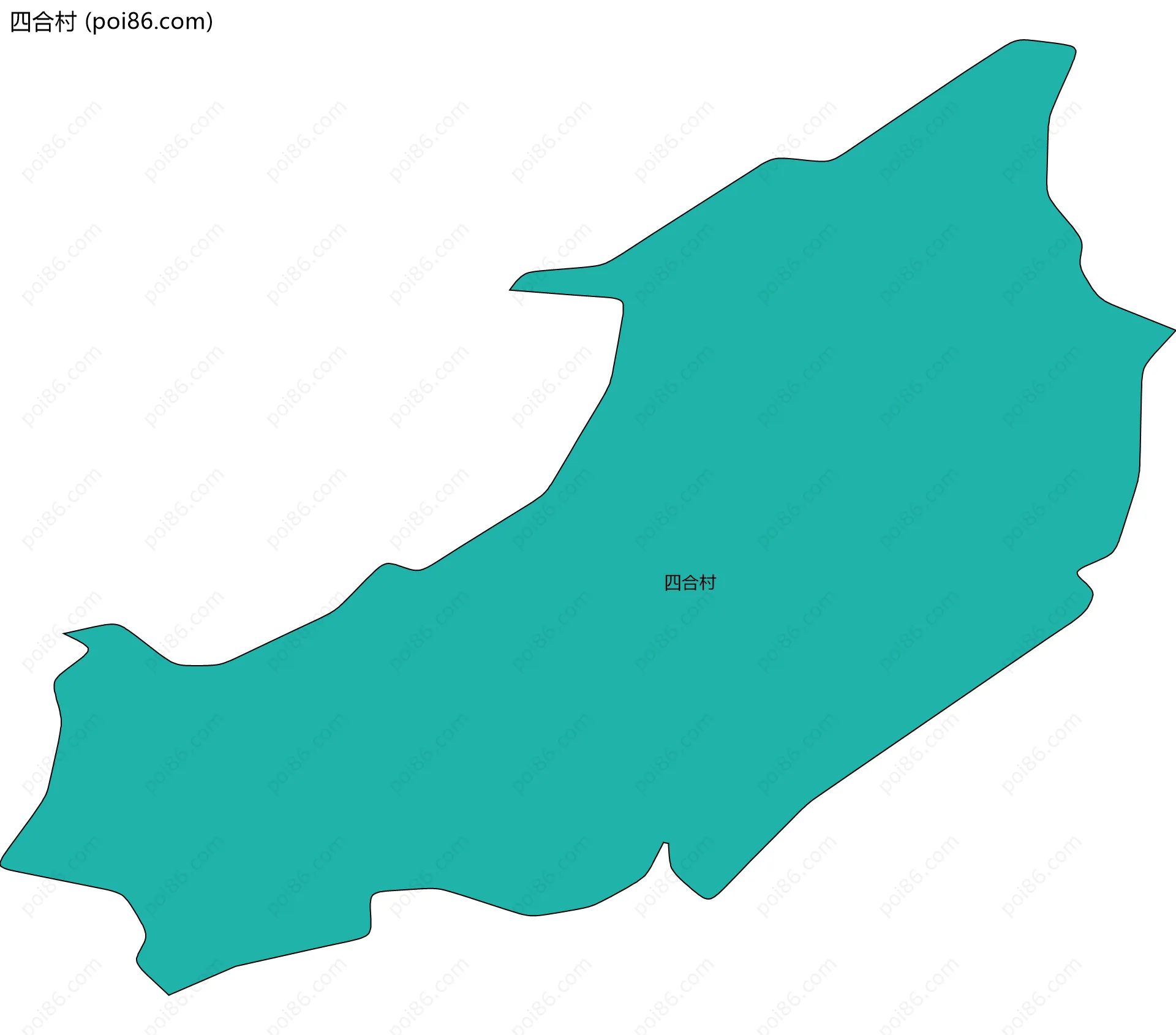 四合村边界地图