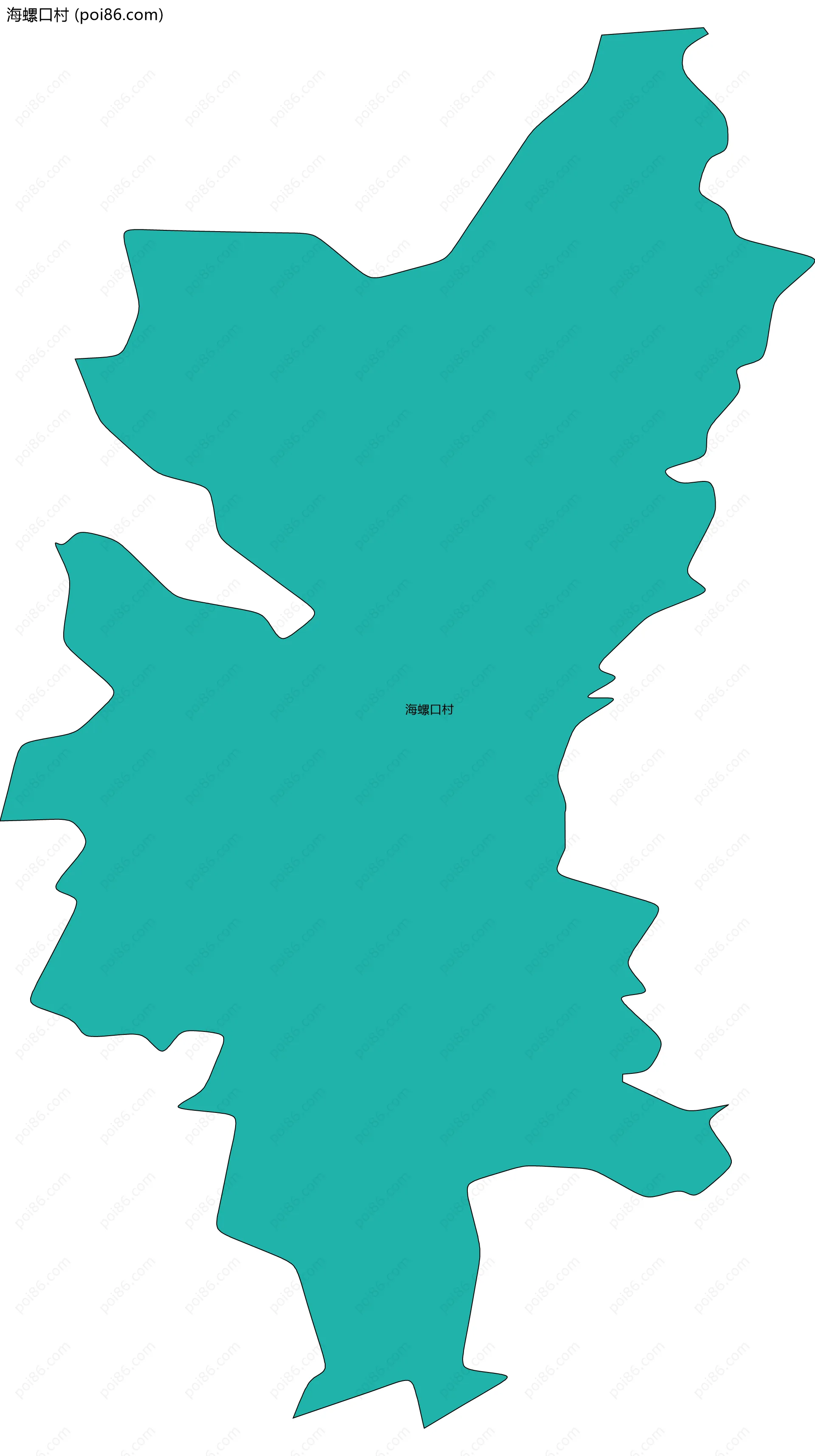 海螺口村边界地图