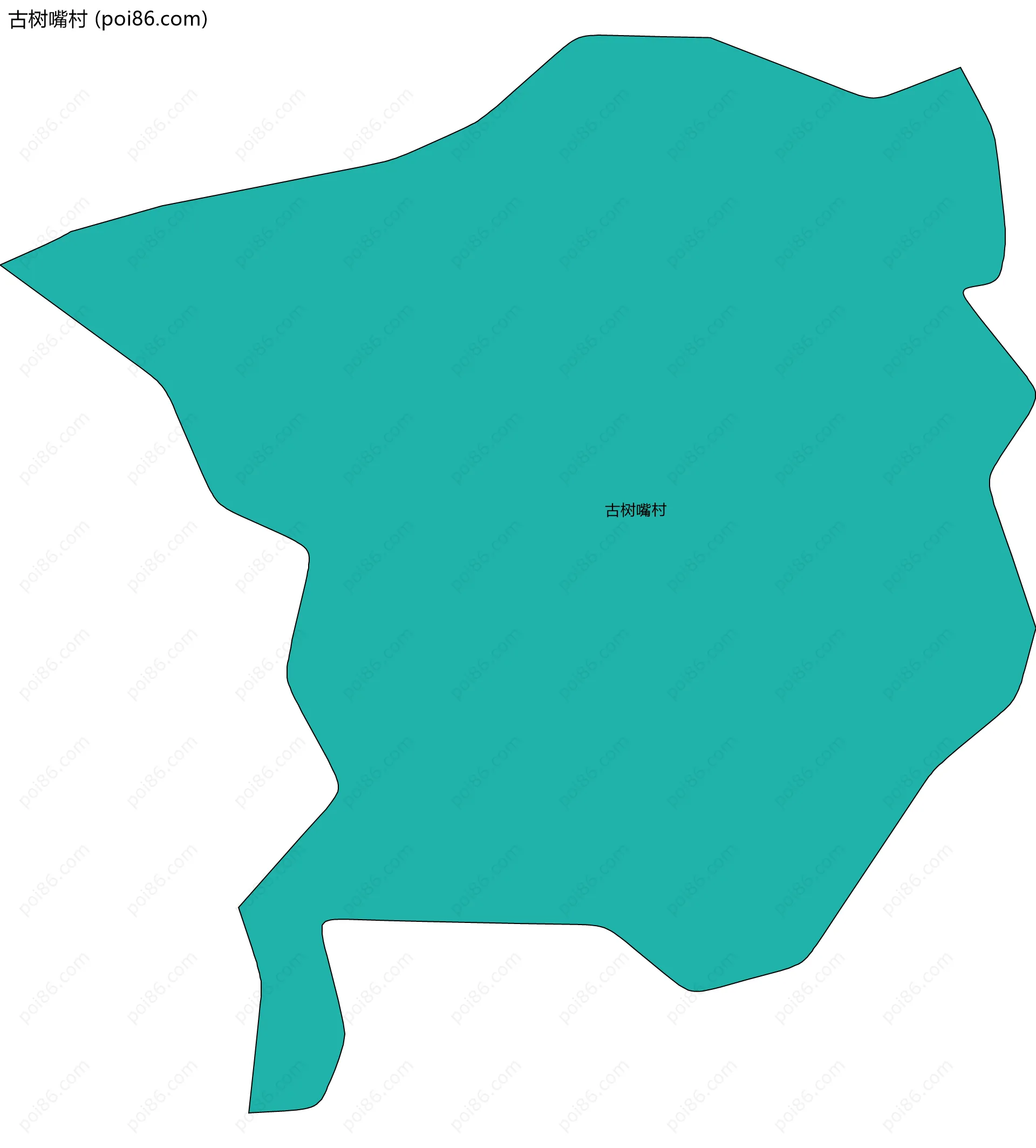 古树嘴村边界地图