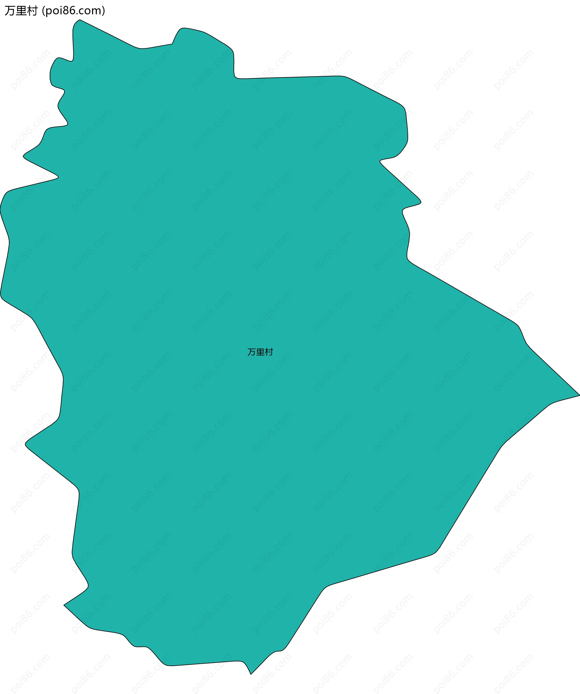 万里村边界地图