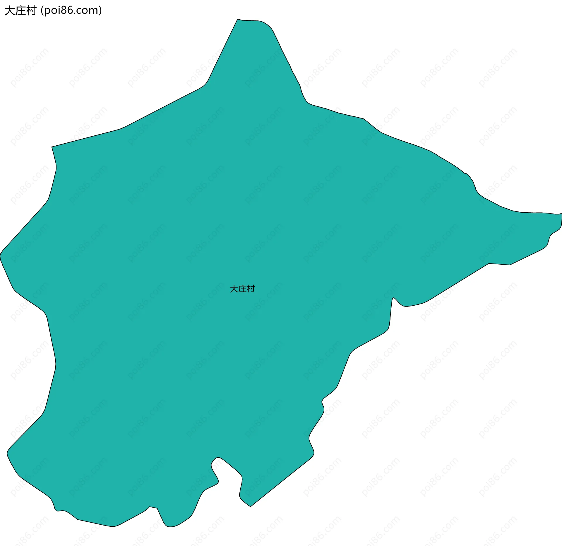 大庄村边界地图