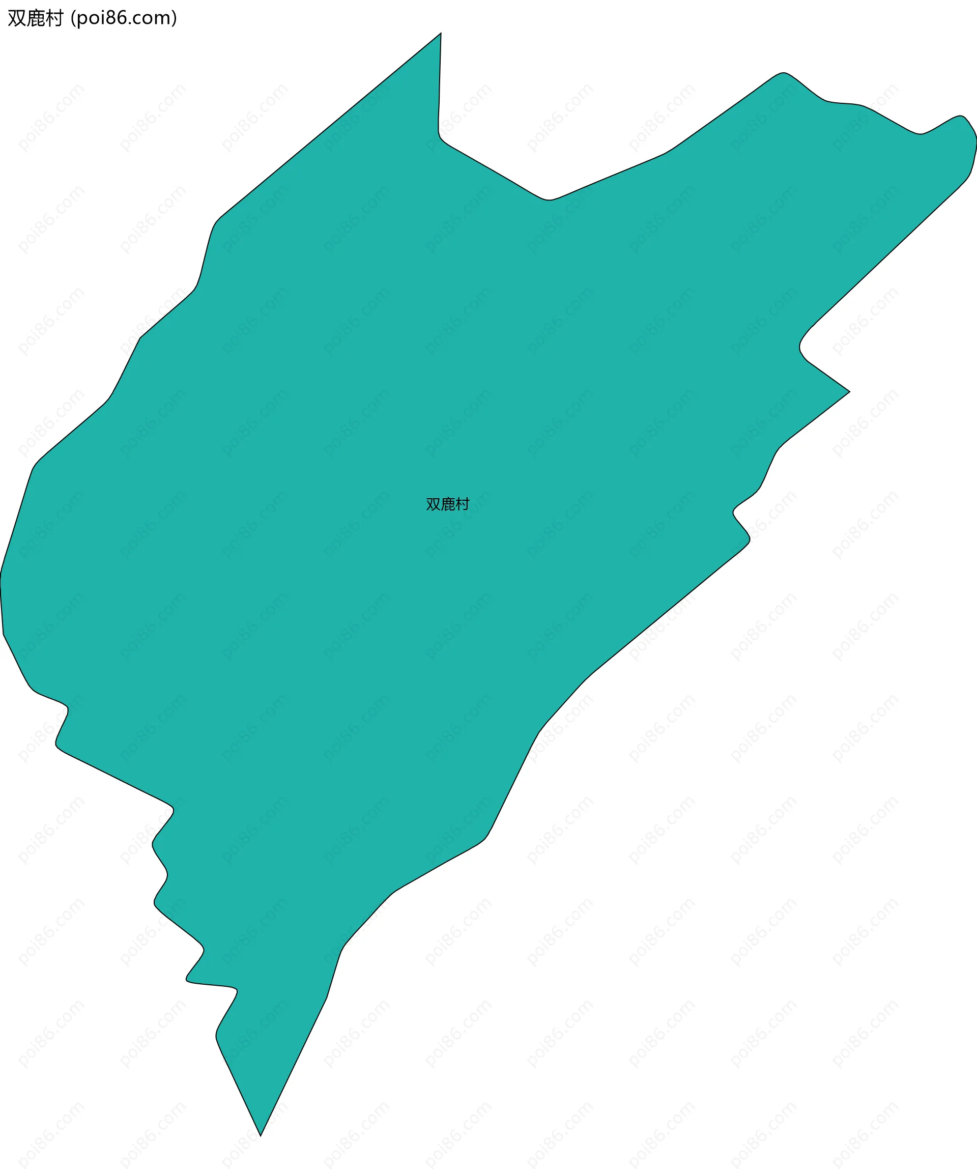 双鹿村边界地图