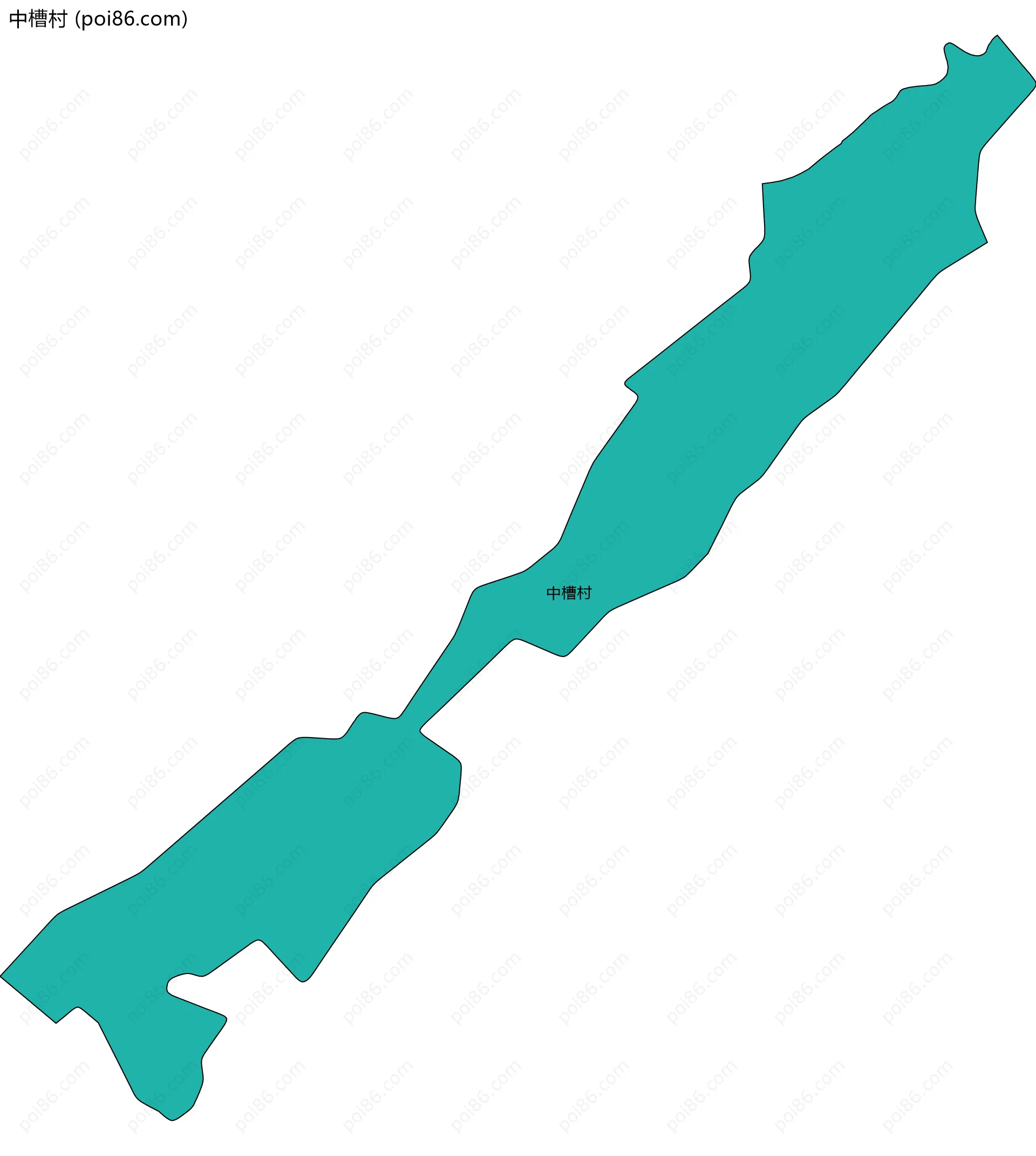 中槽村边界地图