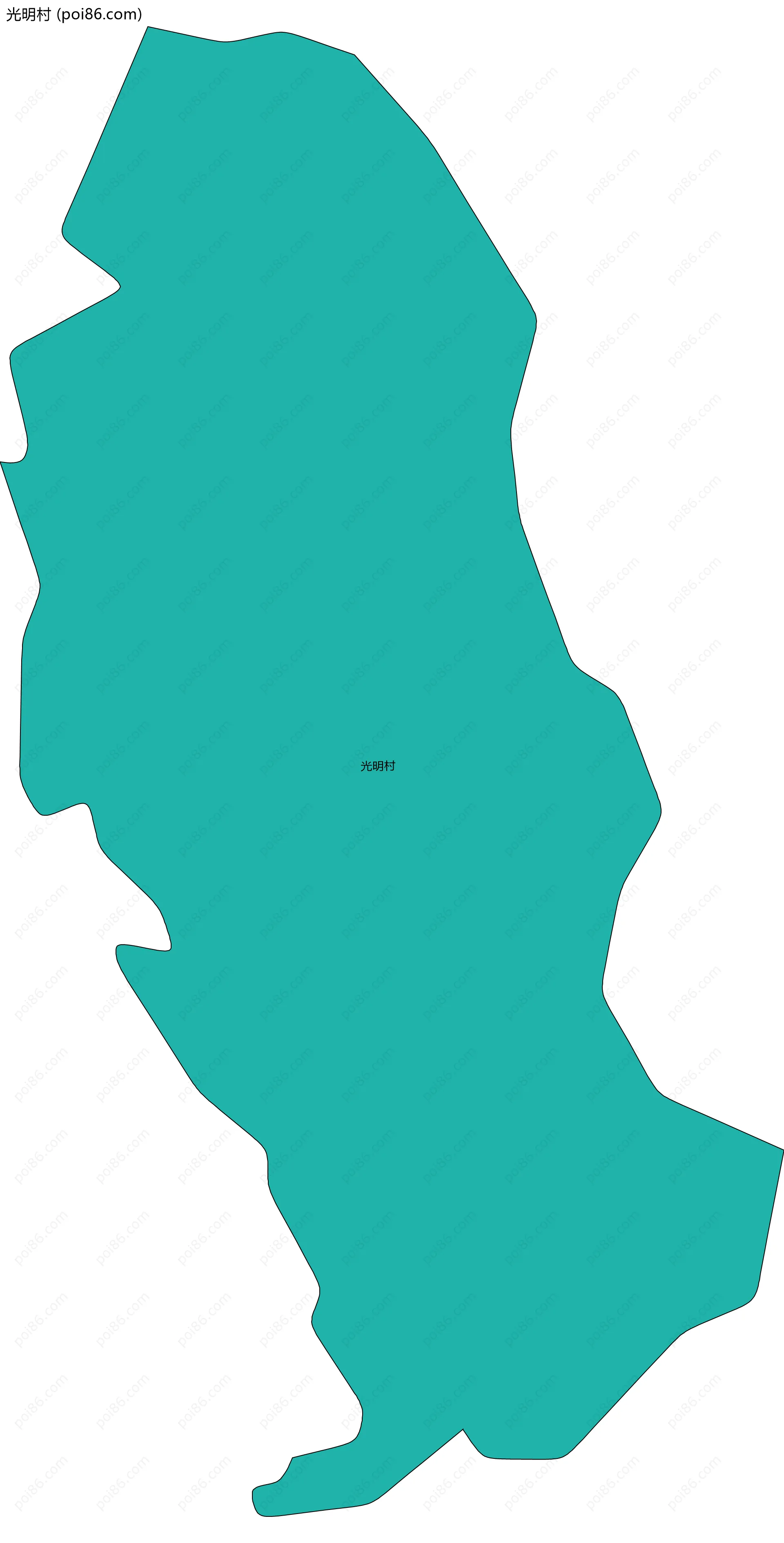 光明村边界地图