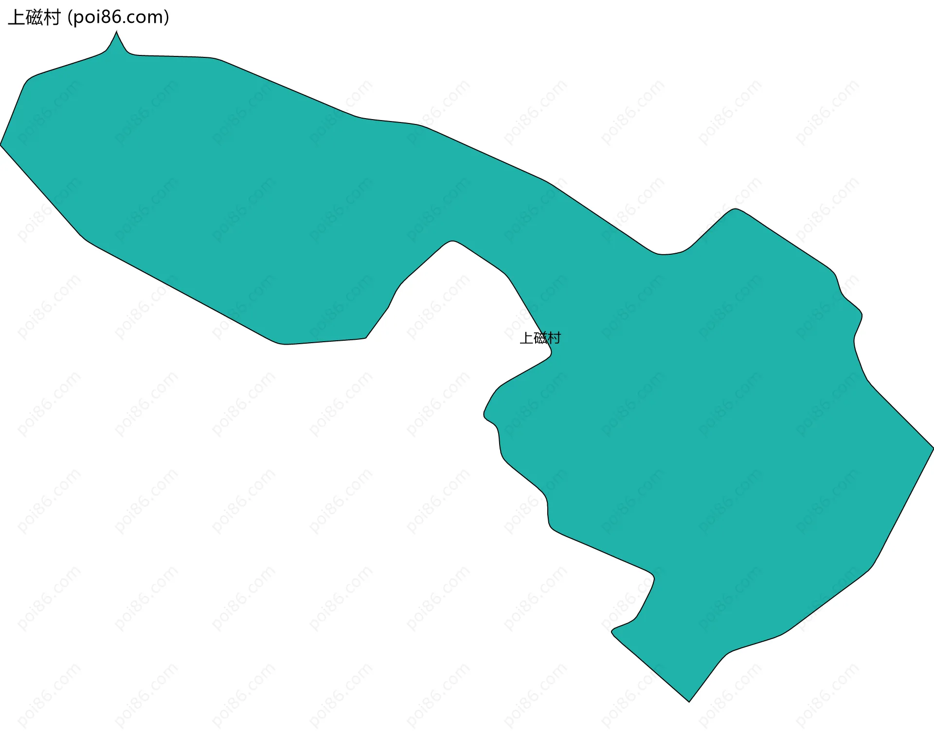 上磁村边界地图