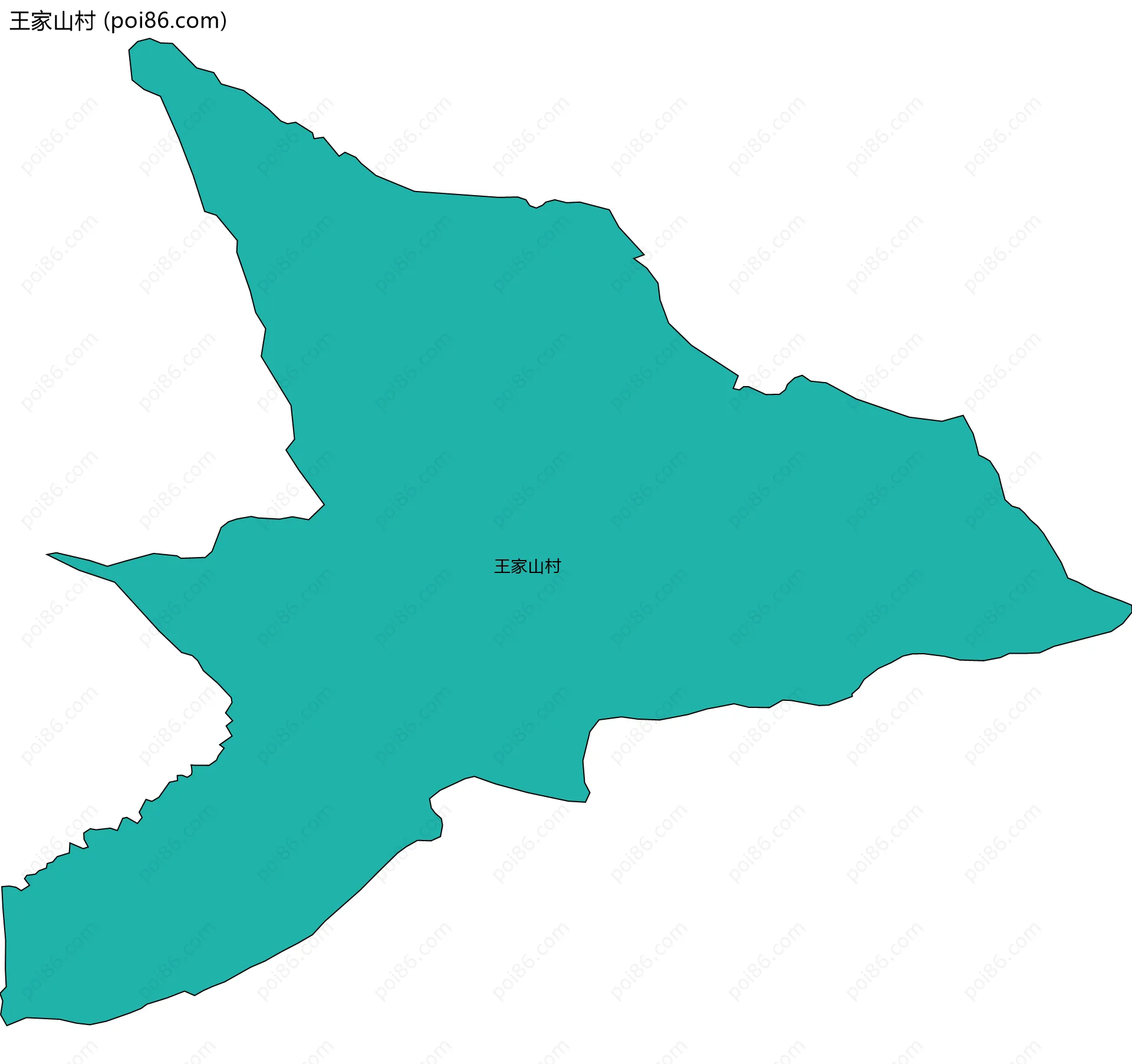 王家山村边界地图