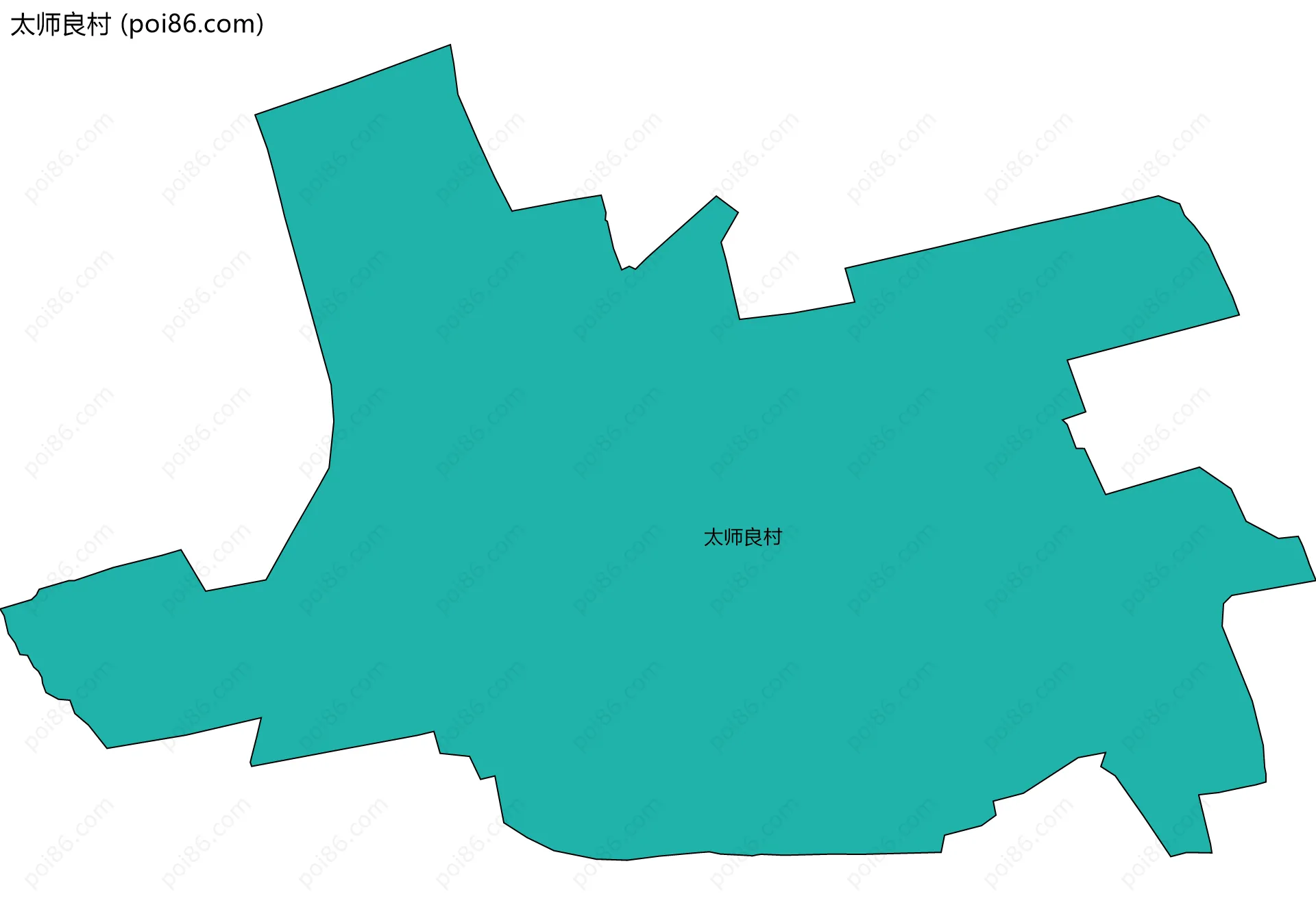 太师良村边界地图