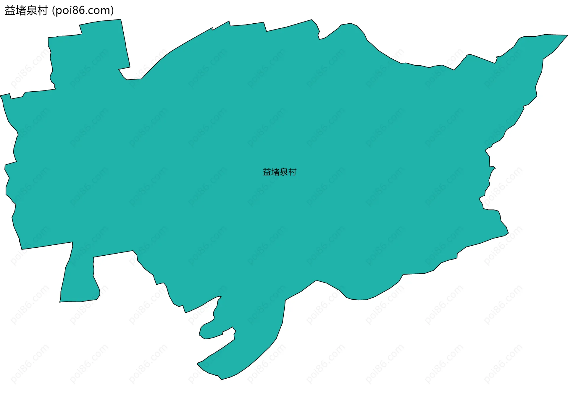 益堵泉村边界地图
