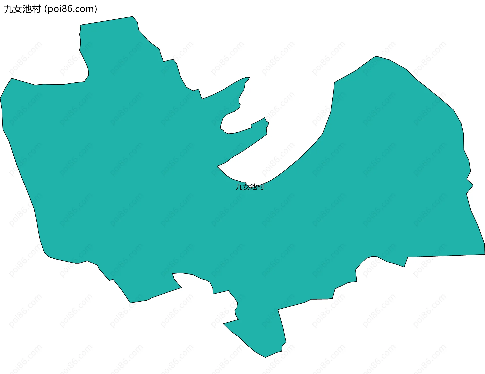 九女池村边界地图