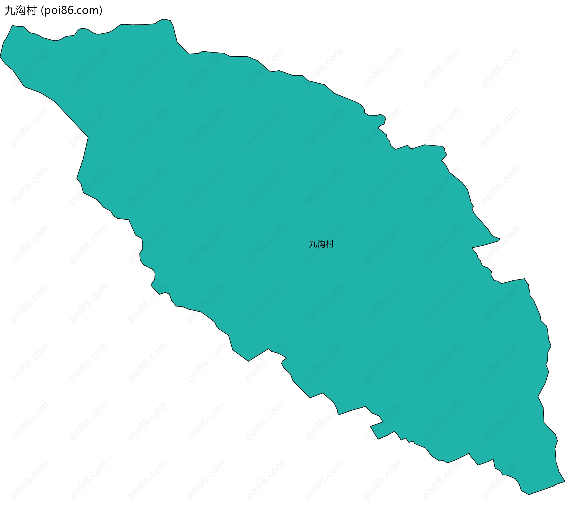 九沟村边界地图