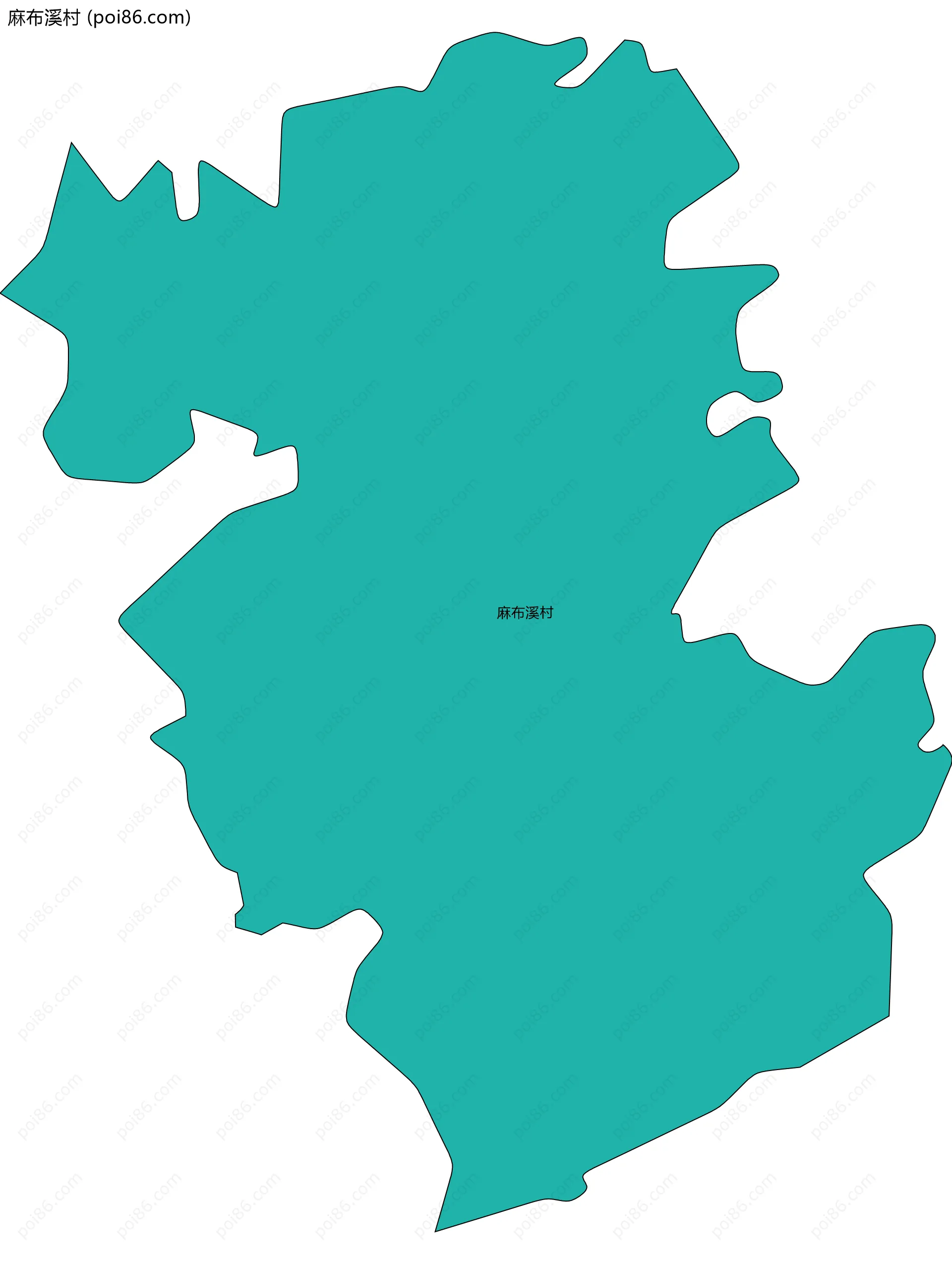 麻布溪村边界地图