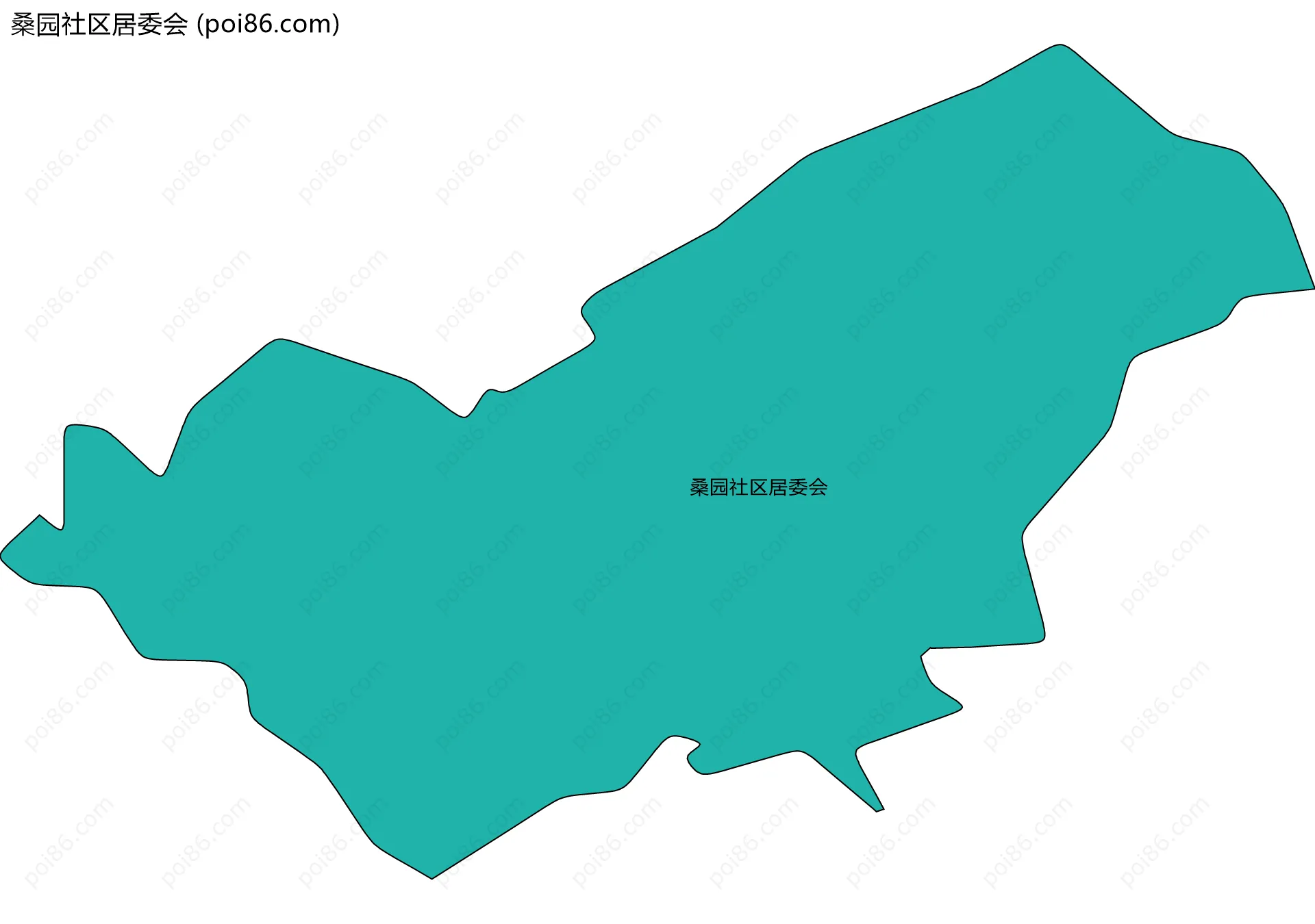 桑园社区居委会边界地图