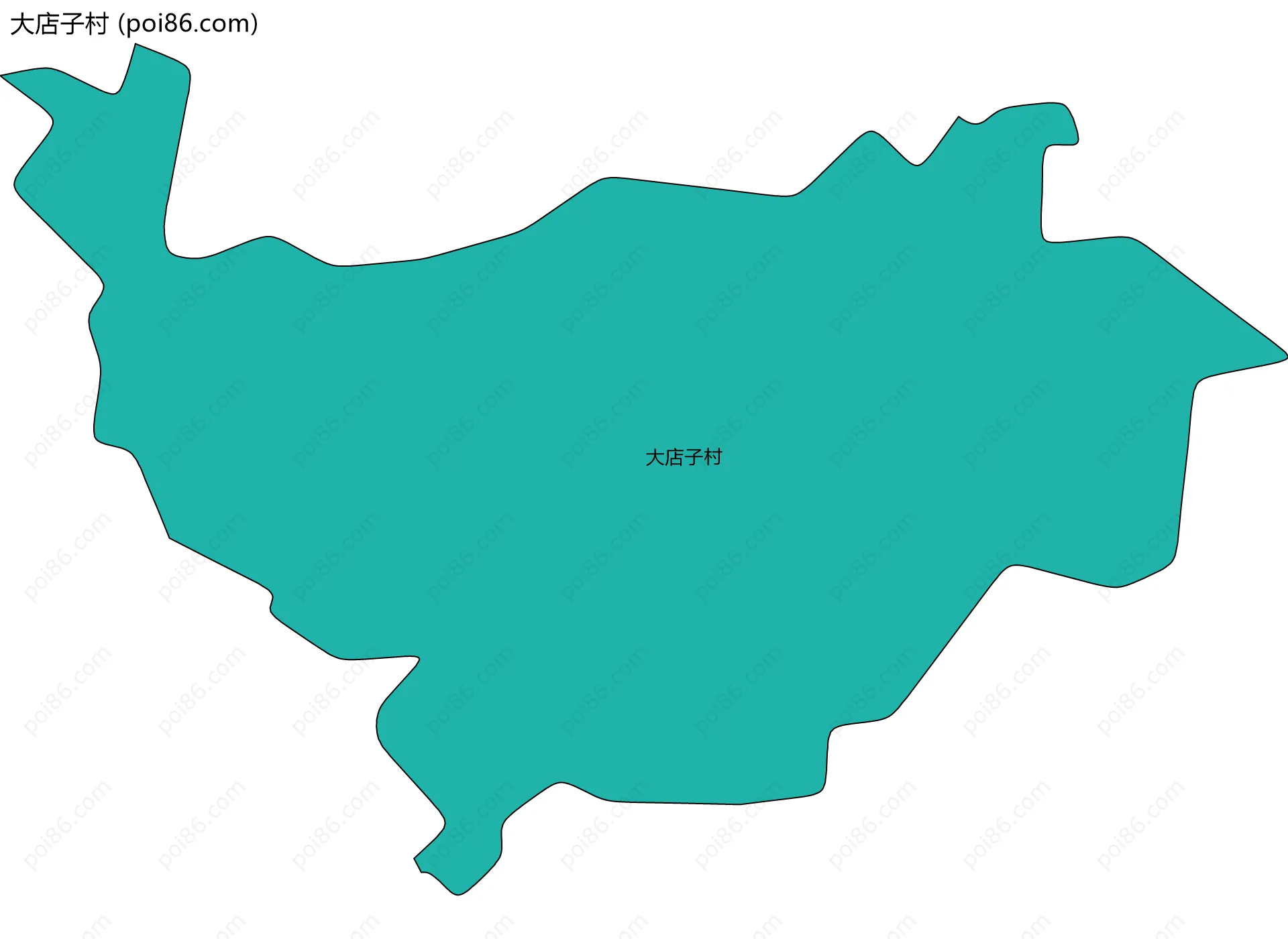 大店子村边界地图