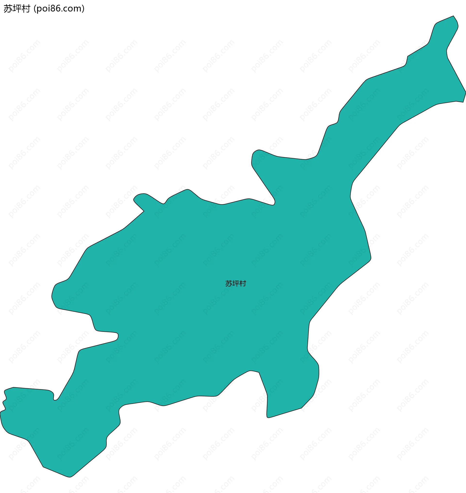 苏坪村边界地图