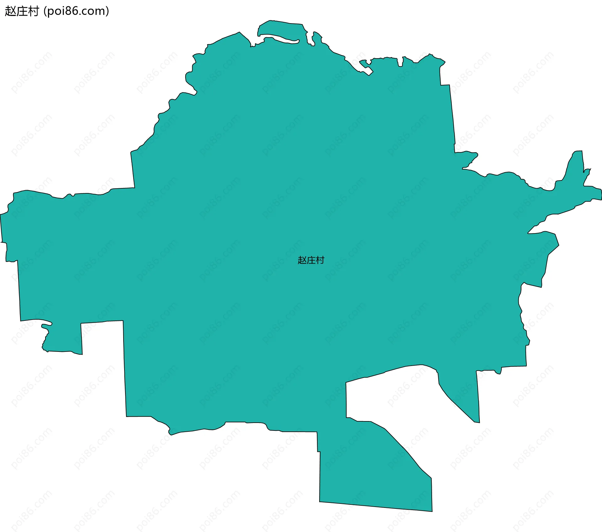 赵庄村边界地图
