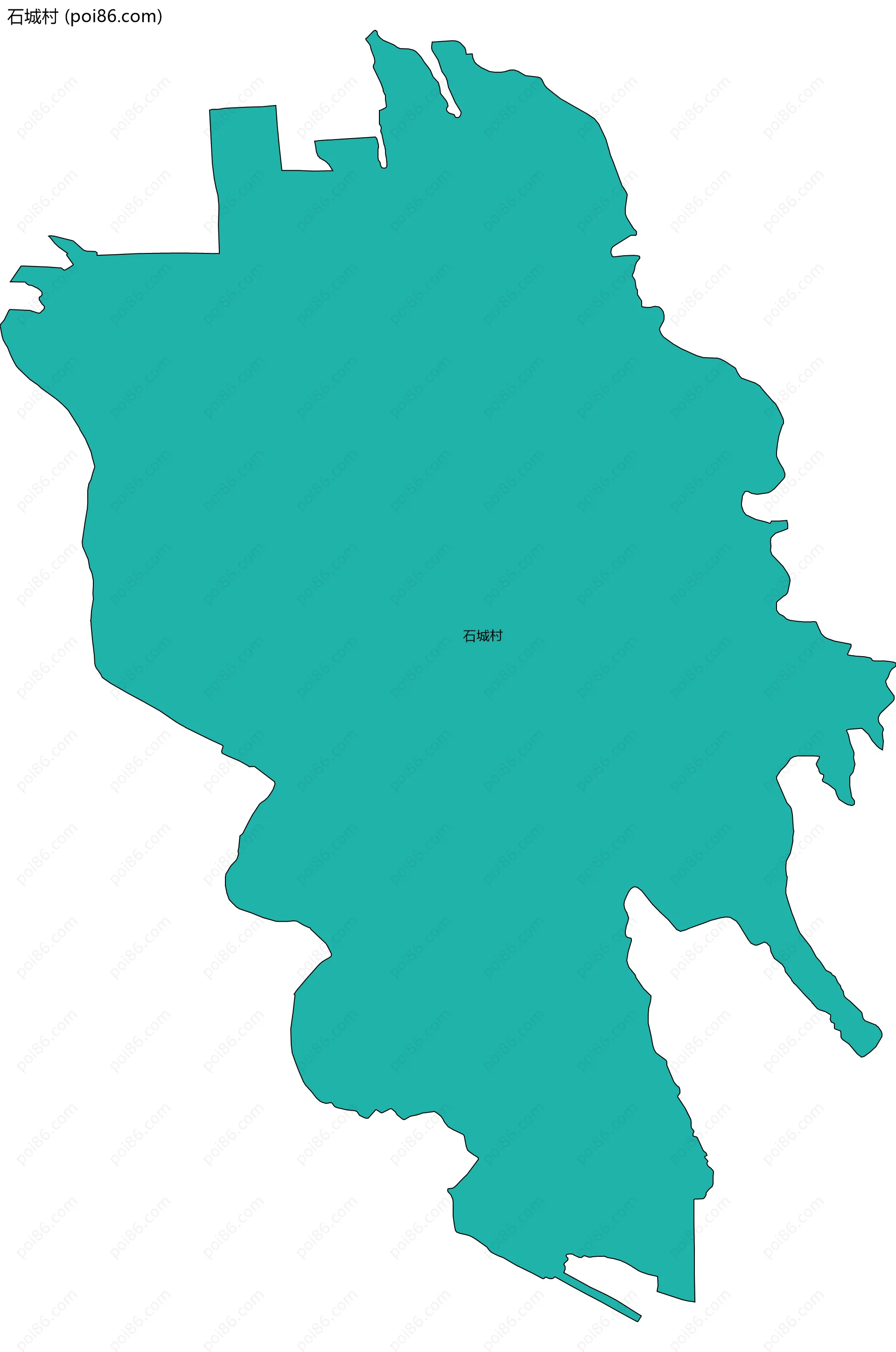 石城村边界地图