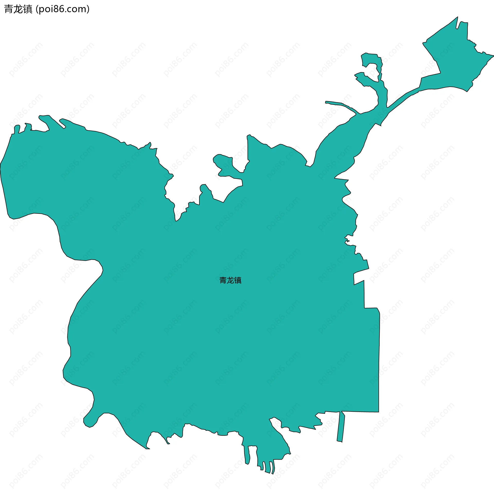 青龙镇边界地图