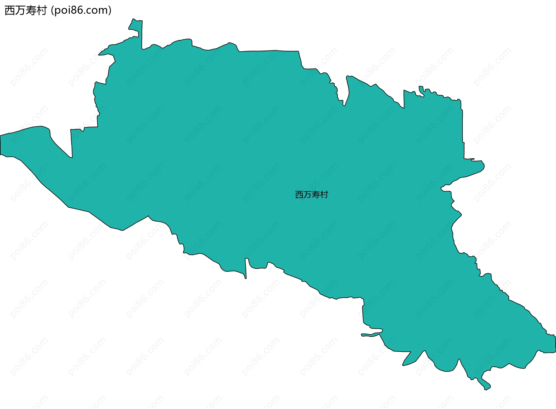 西万寿村边界地图