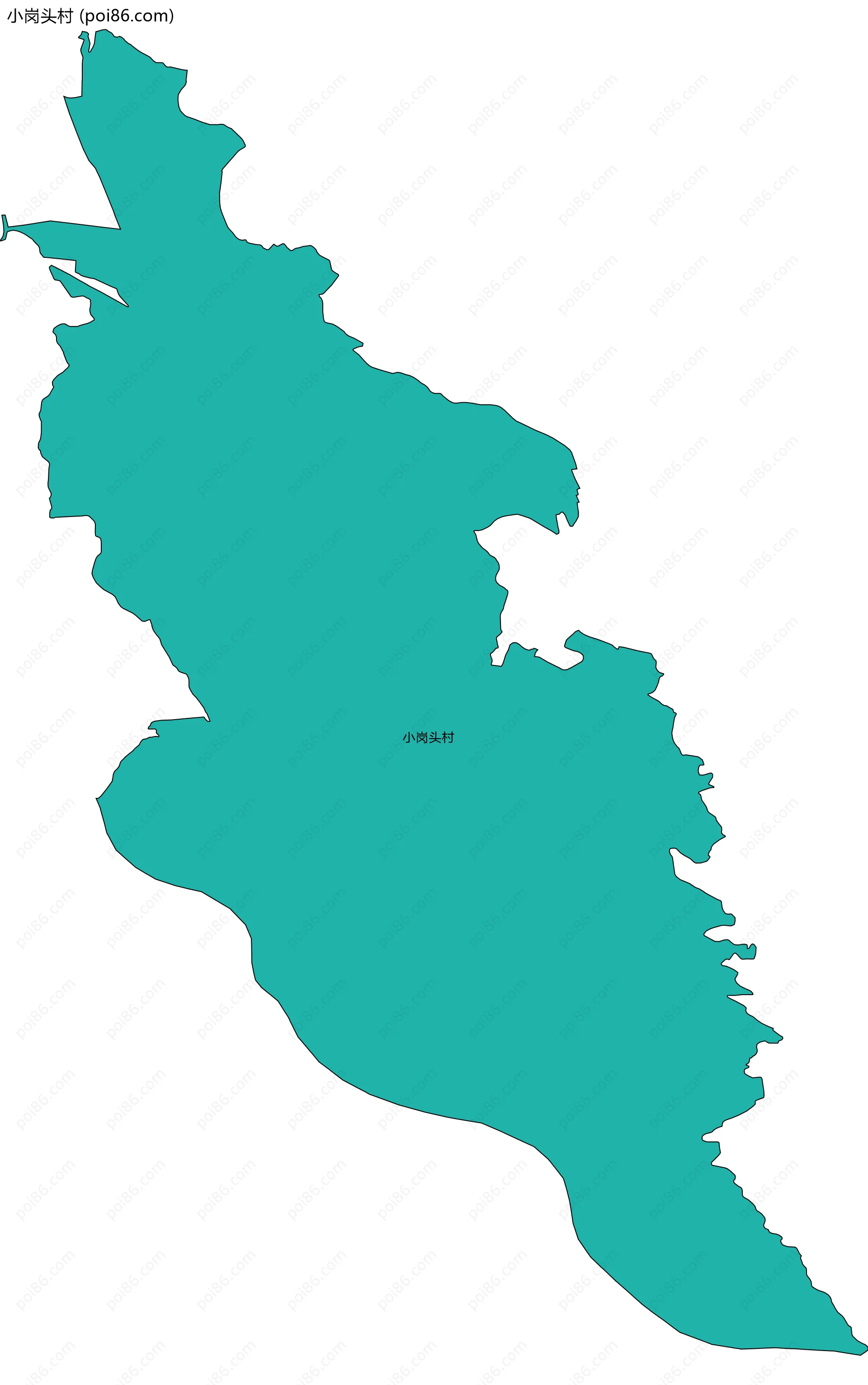 小岗头村边界地图