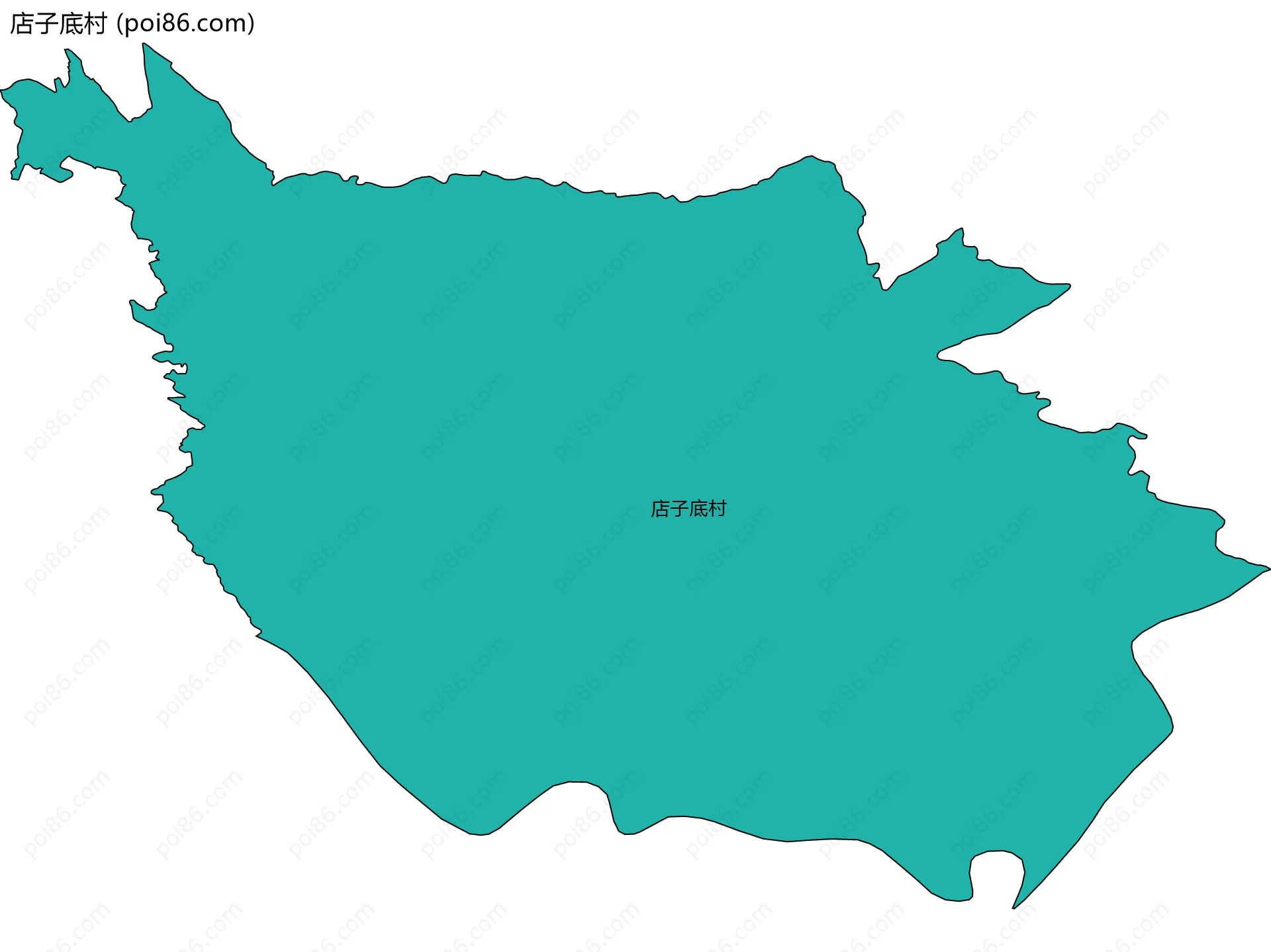 店子底村边界地图
