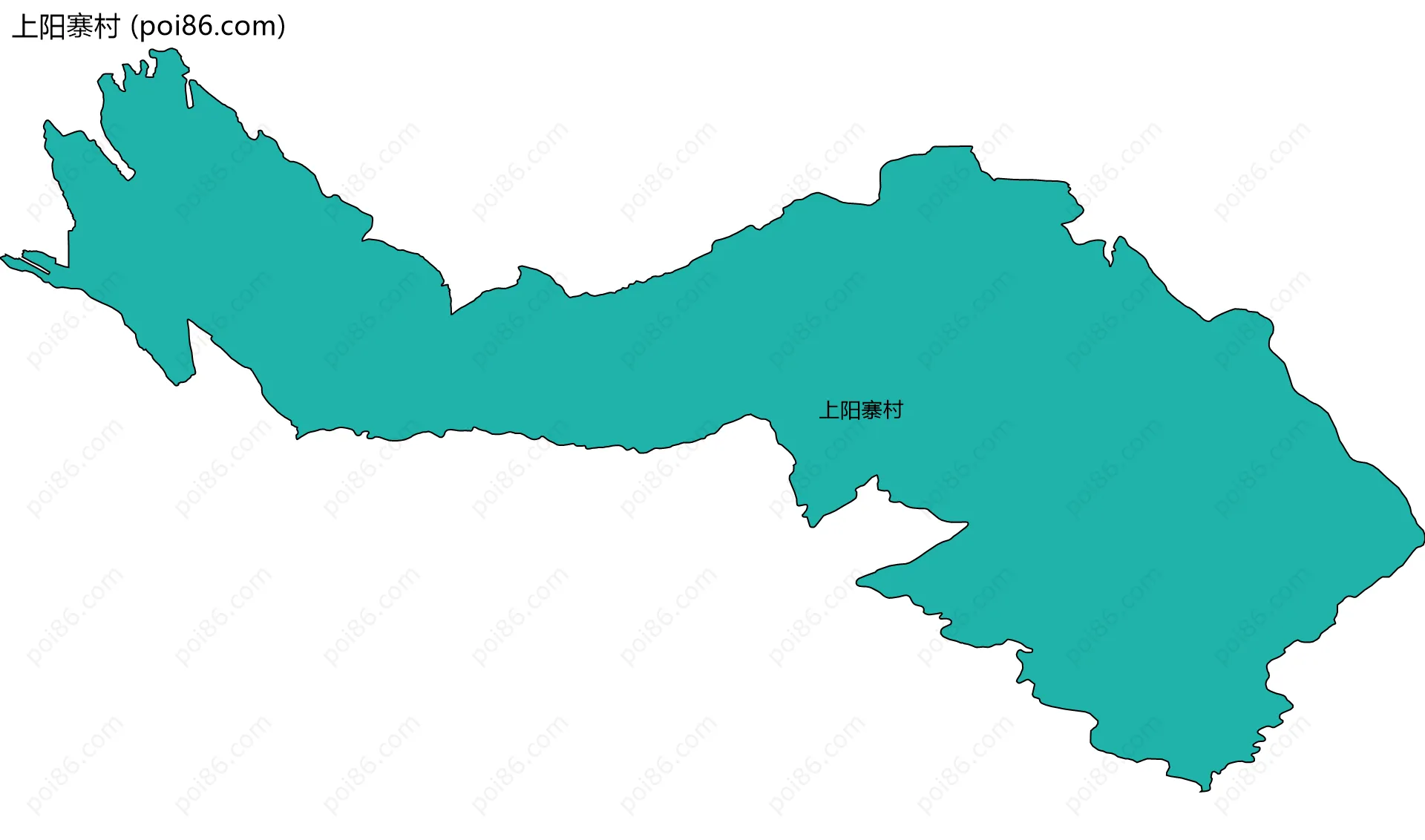 上阳寨村边界地图