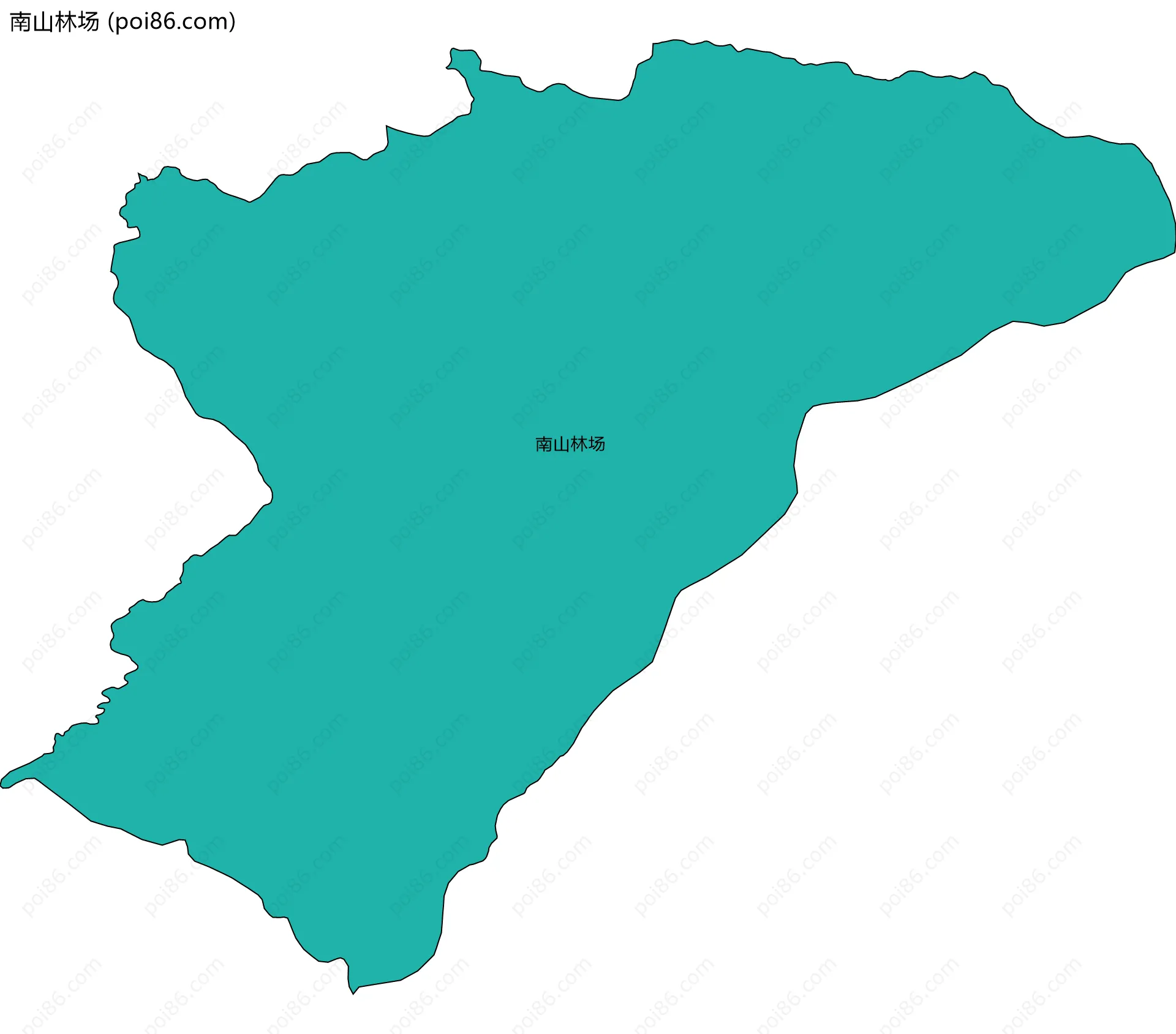 南山林场边界地图