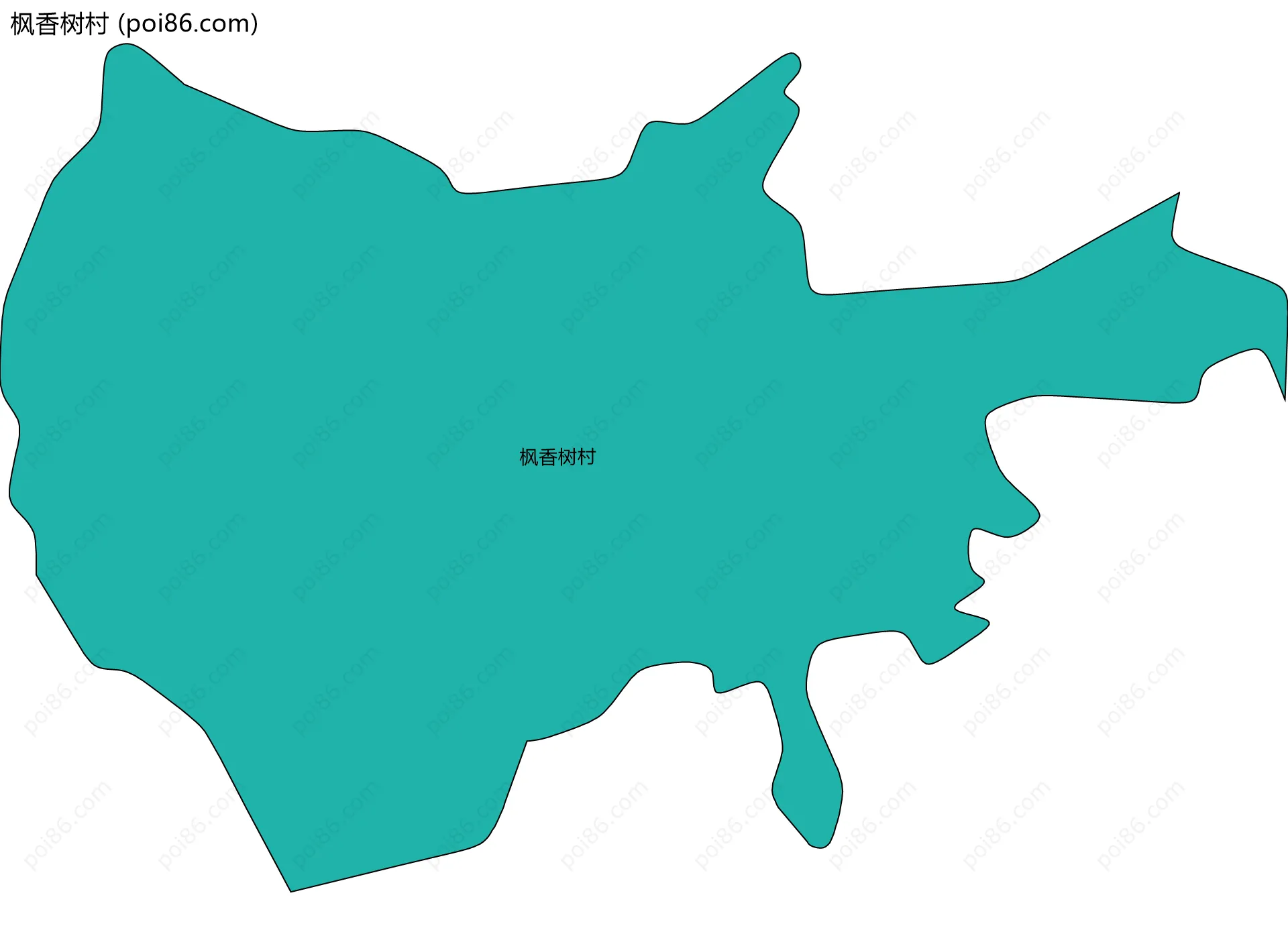 枫香树村边界地图