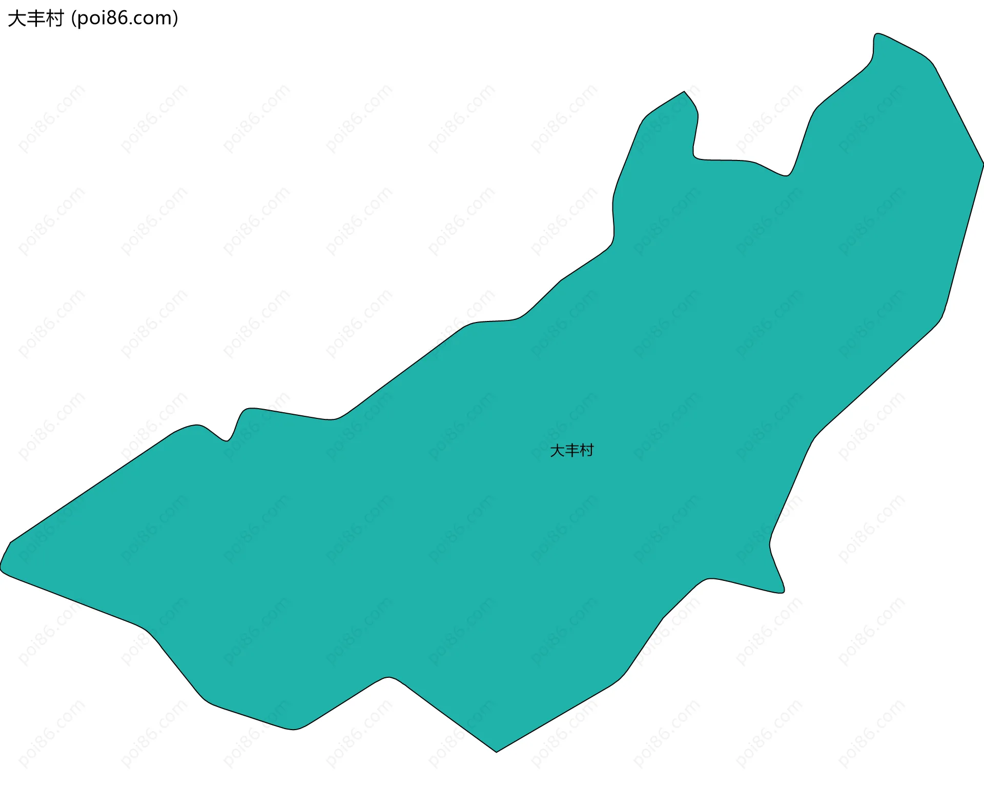 大丰村边界地图