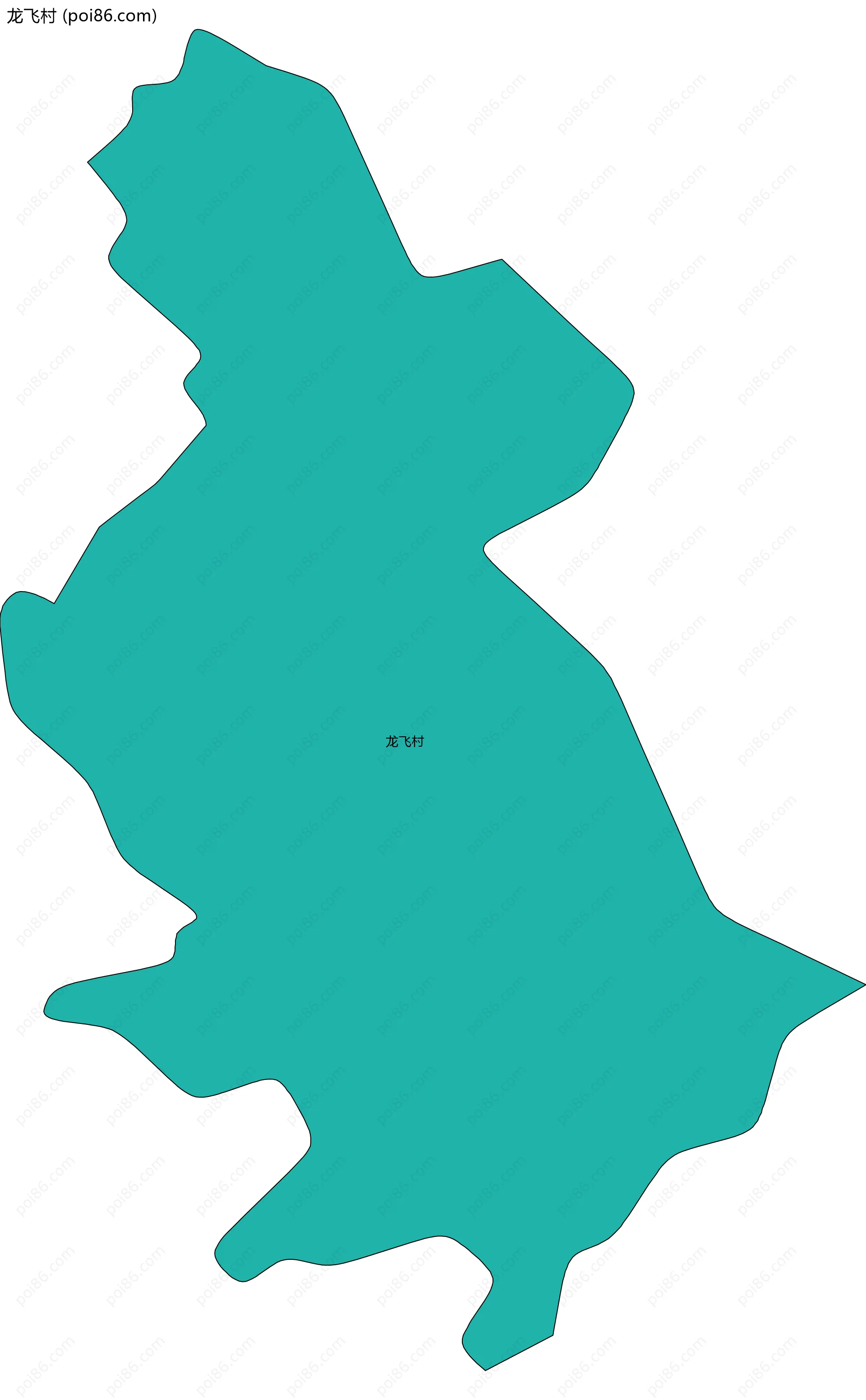龙飞村边界地图