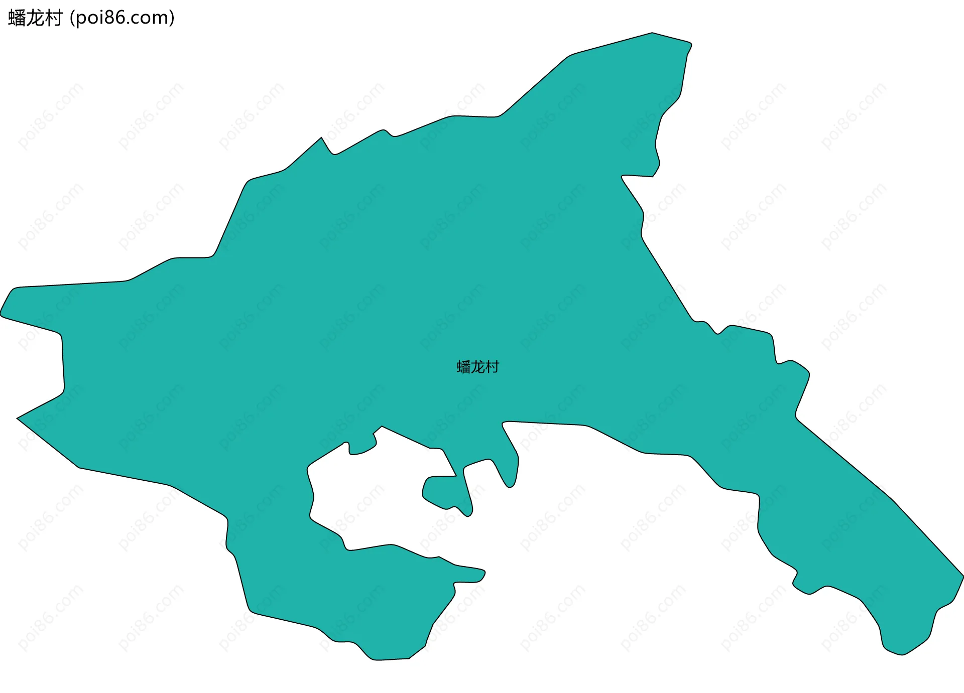 蟠龙村边界地图