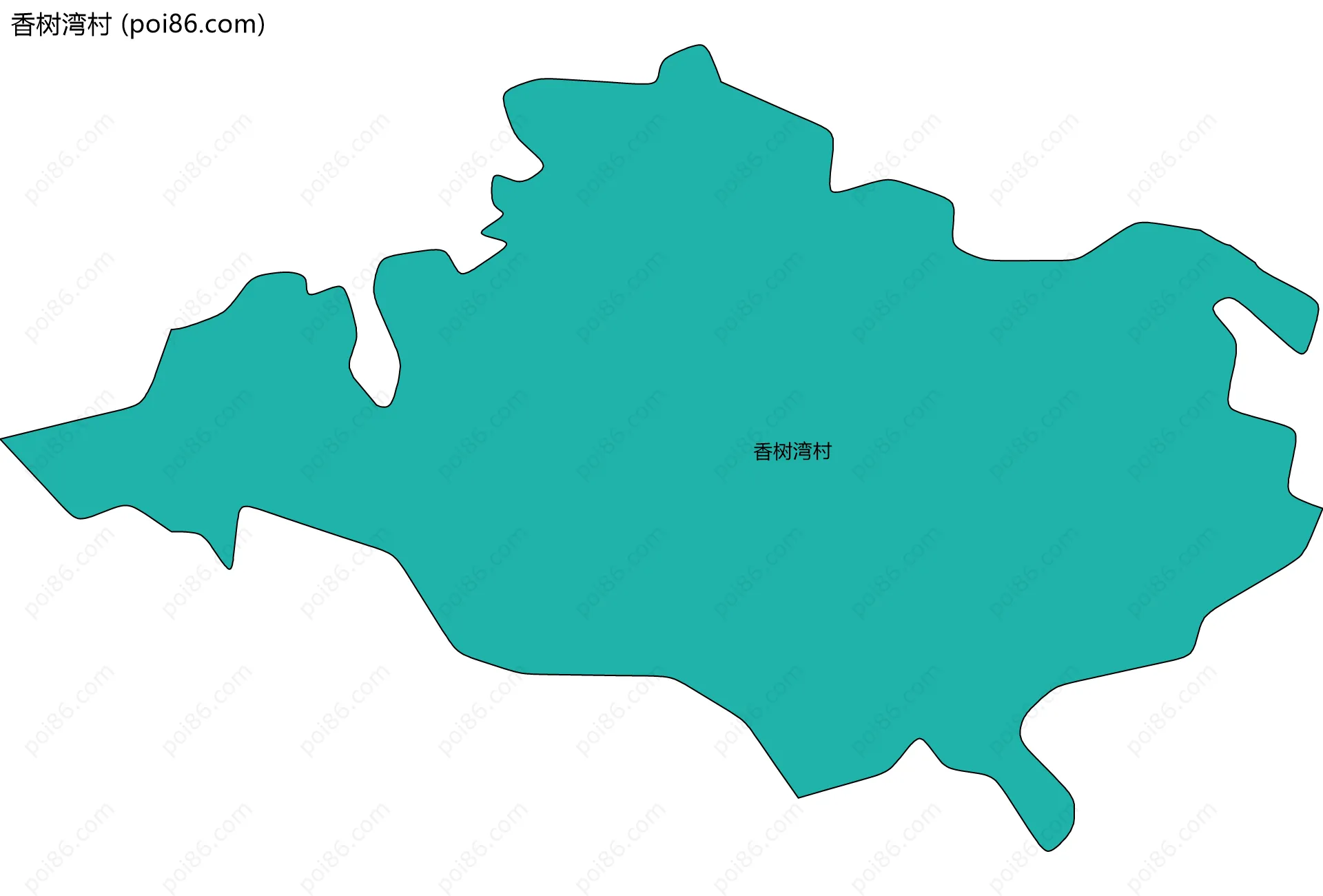 香树湾村边界地图
