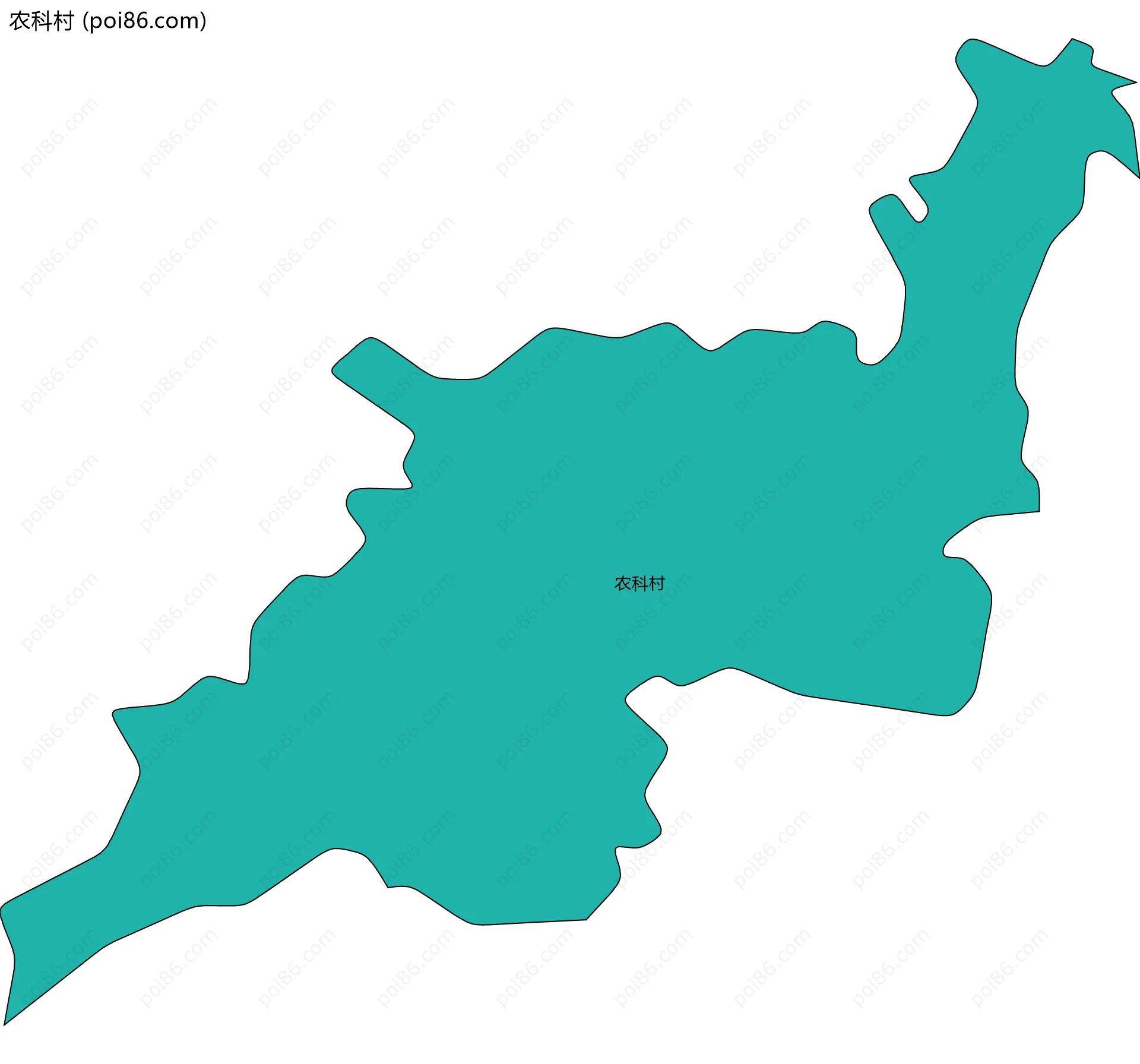 农科村边界地图