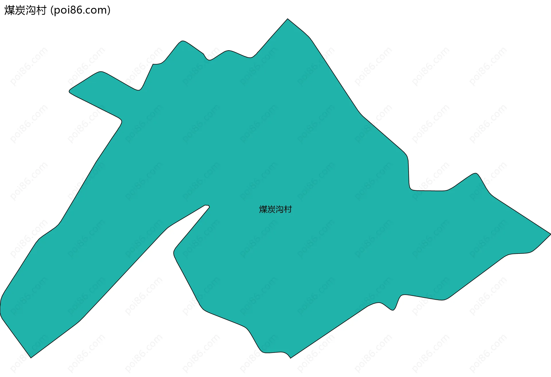 煤炭沟村边界地图