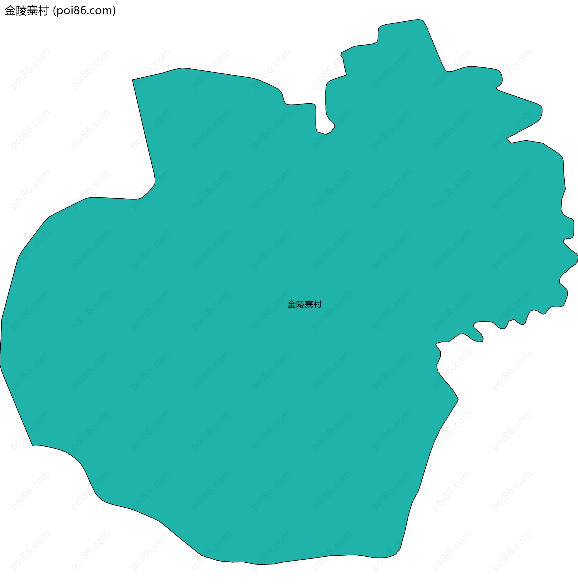 金陵寨村边界地图