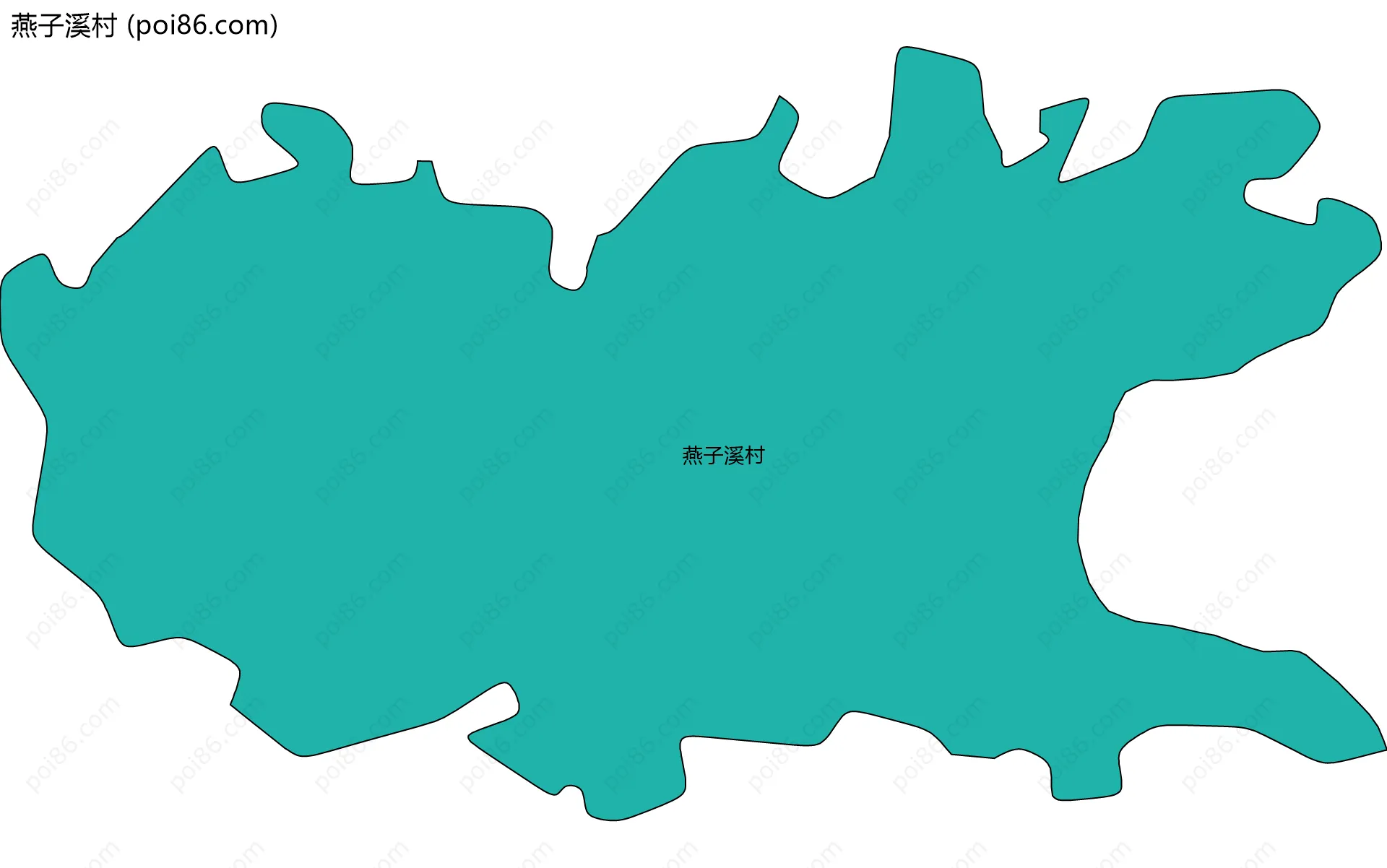 燕子溪村边界地图