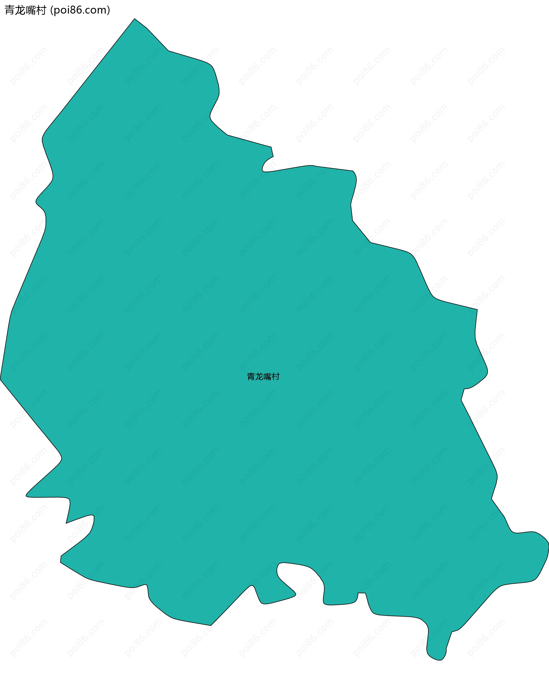 青龙嘴村边界地图