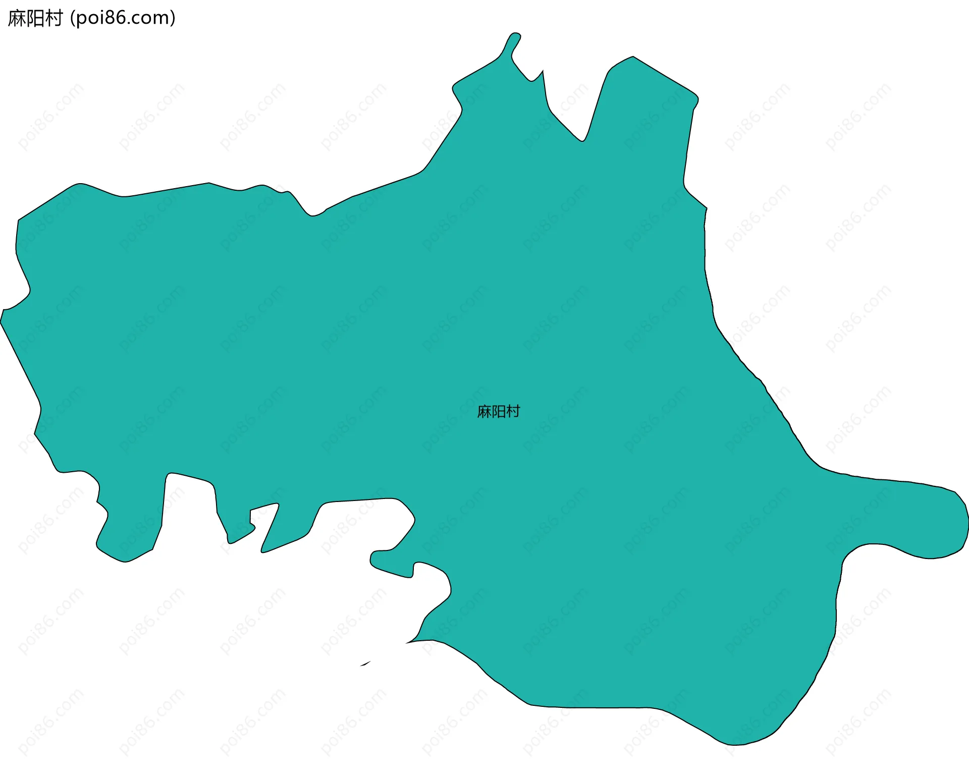 麻阳村边界地图