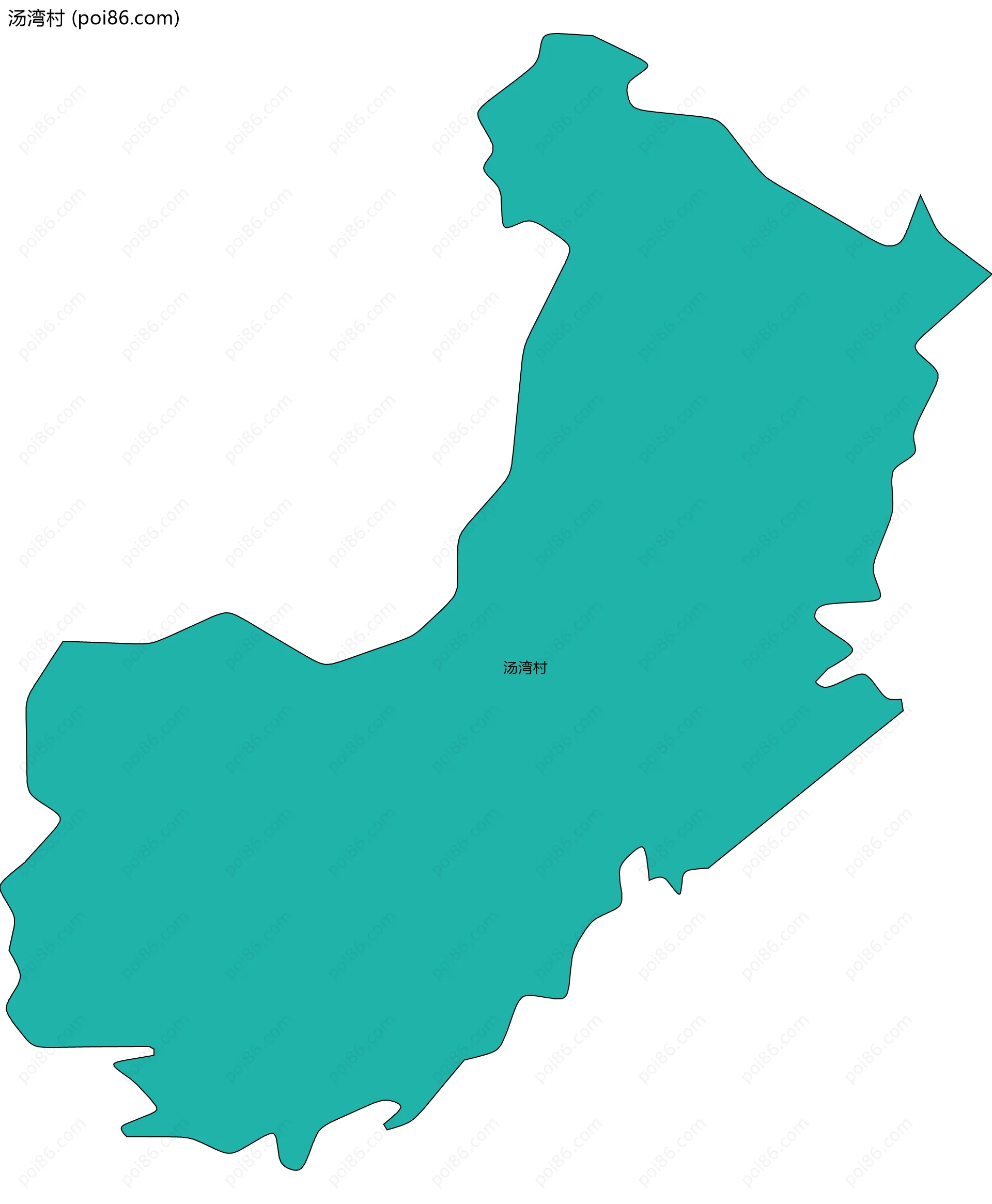 汤湾村边界地图
