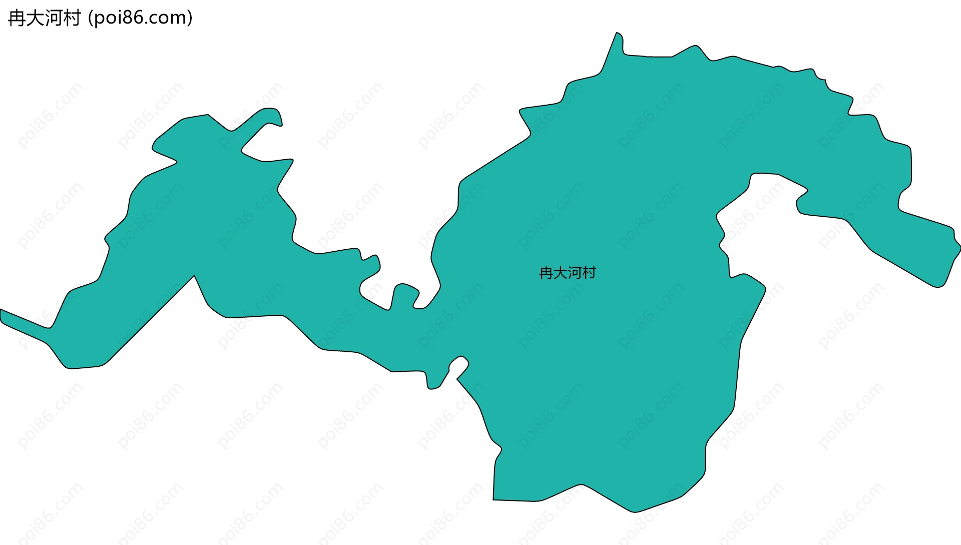 冉大河村边界地图