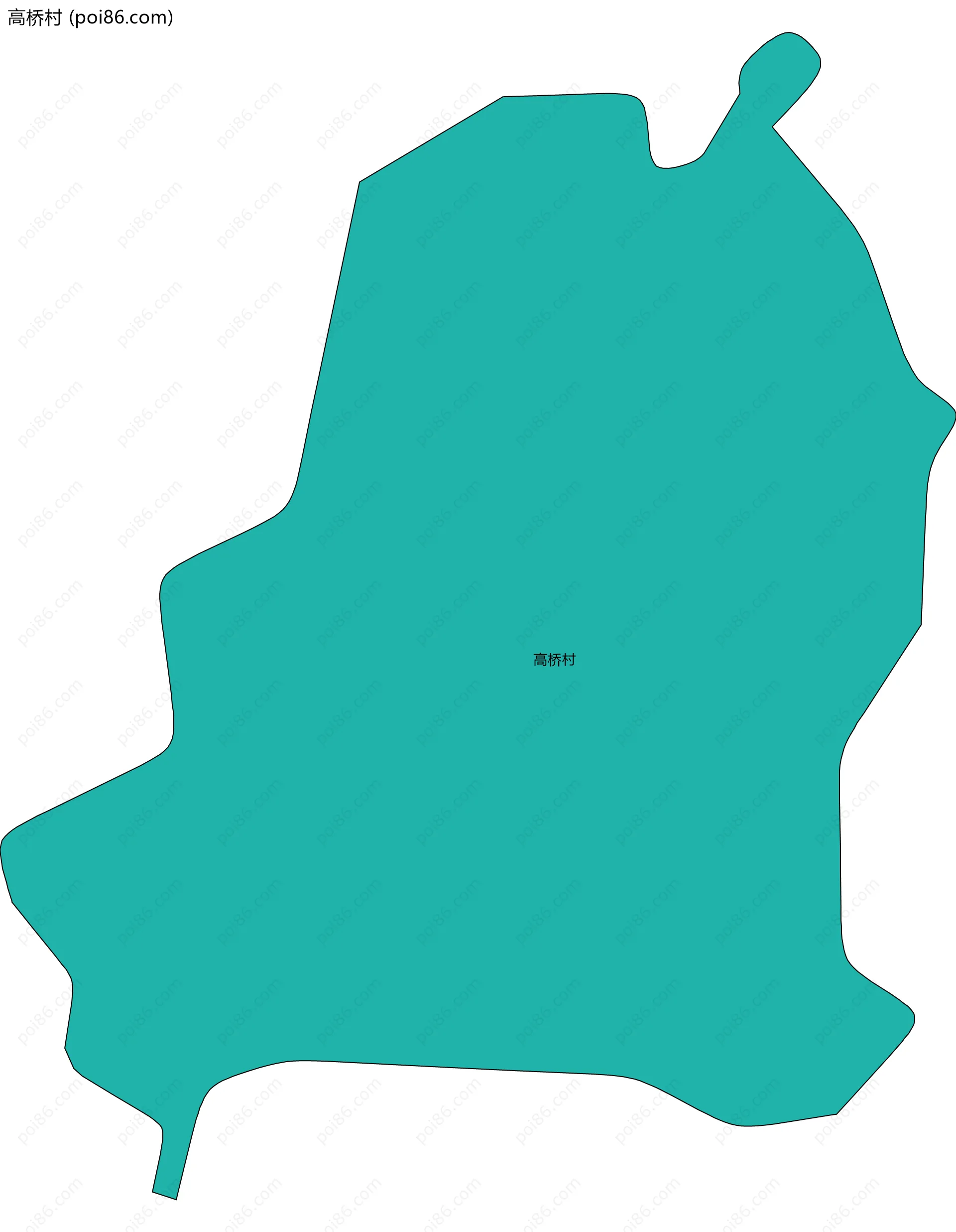 高桥村边界地图