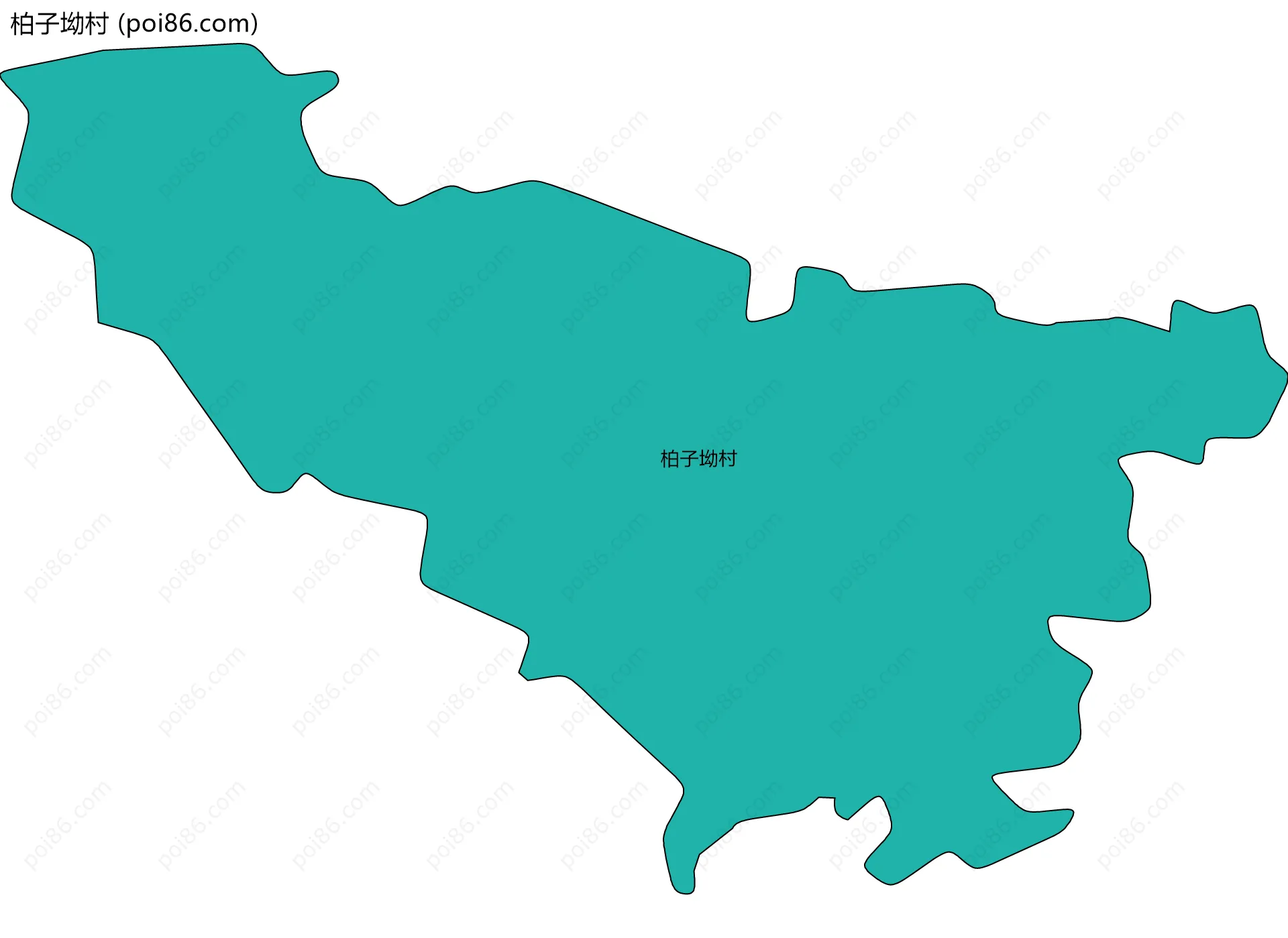 柏子坳村边界地图