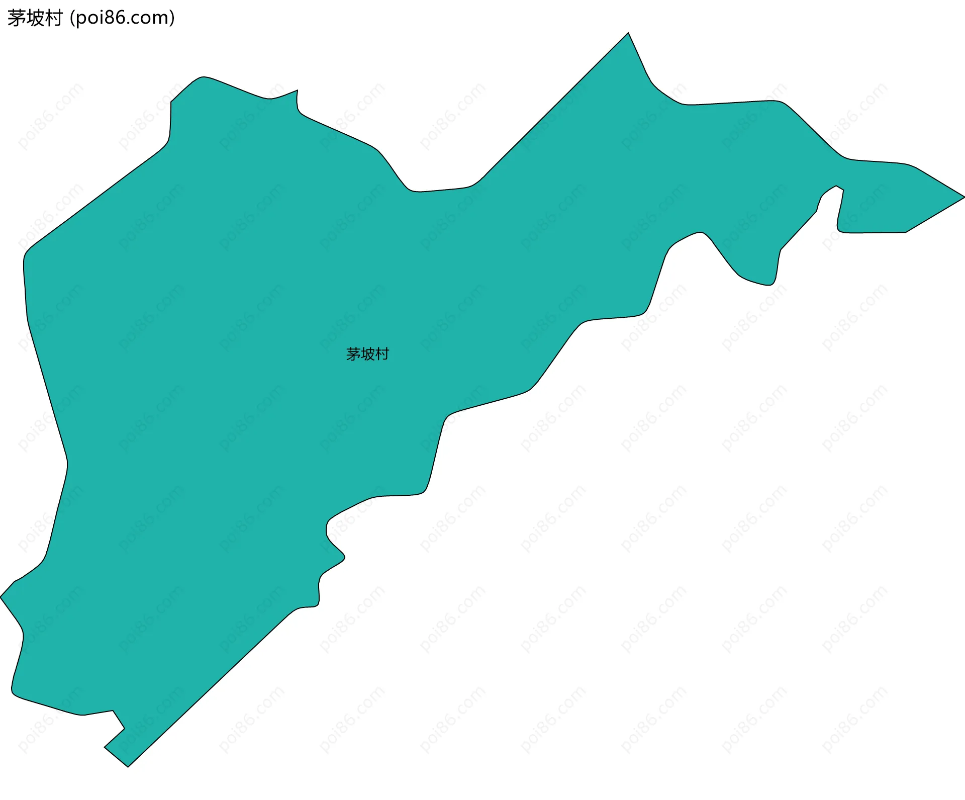 茅坡村边界地图