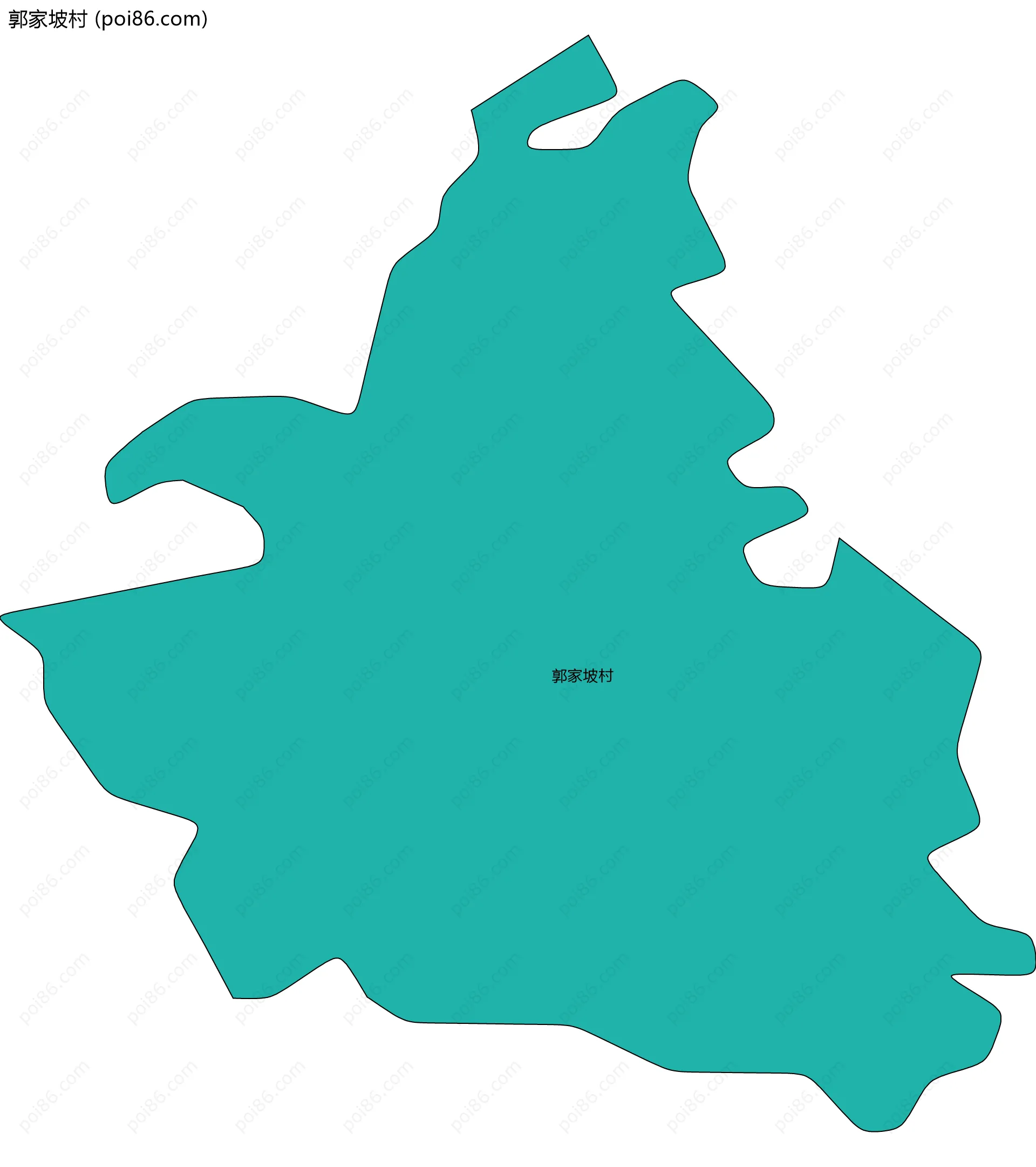 郭家坡村边界地图