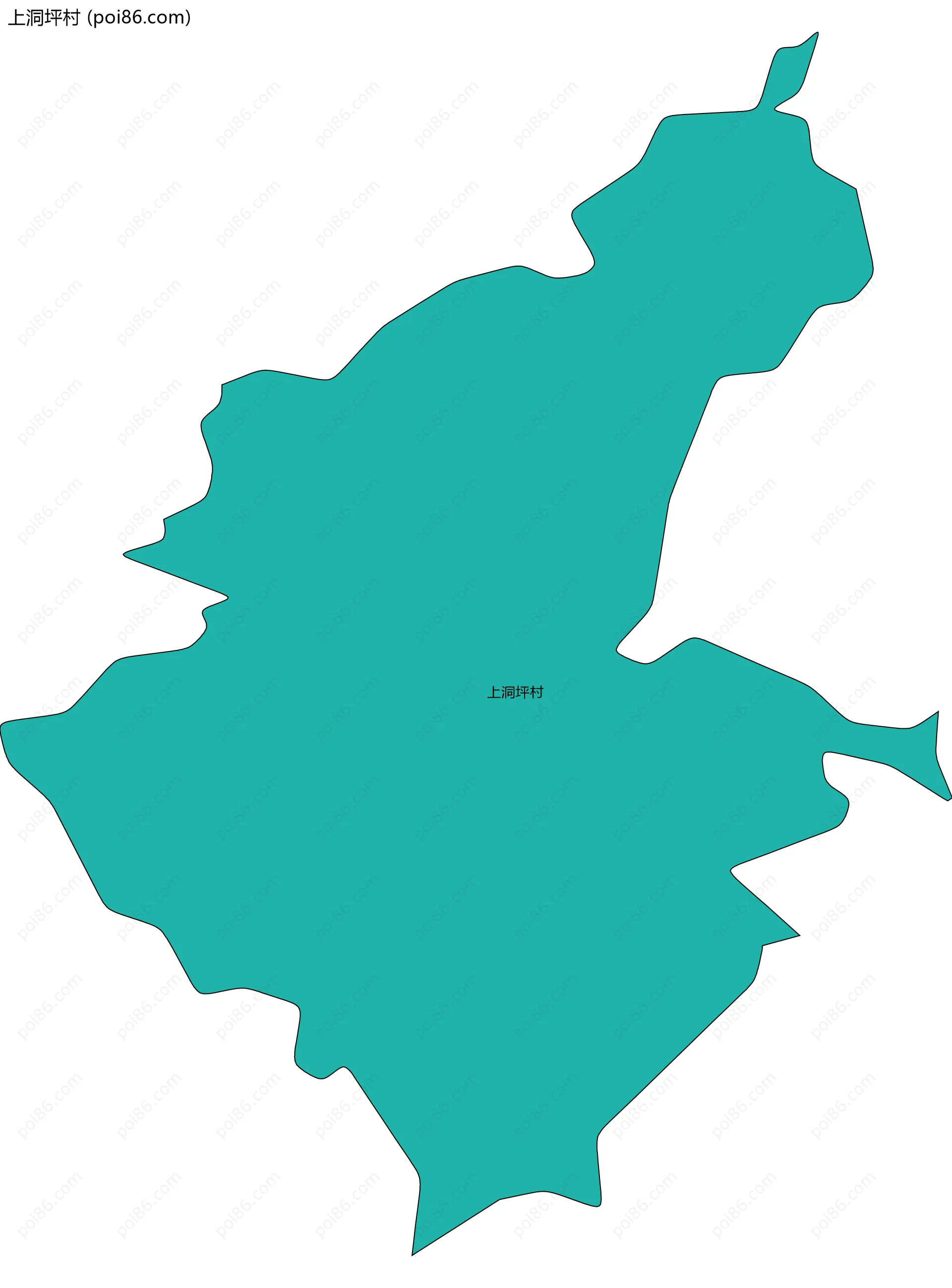 上洞坪村边界地图