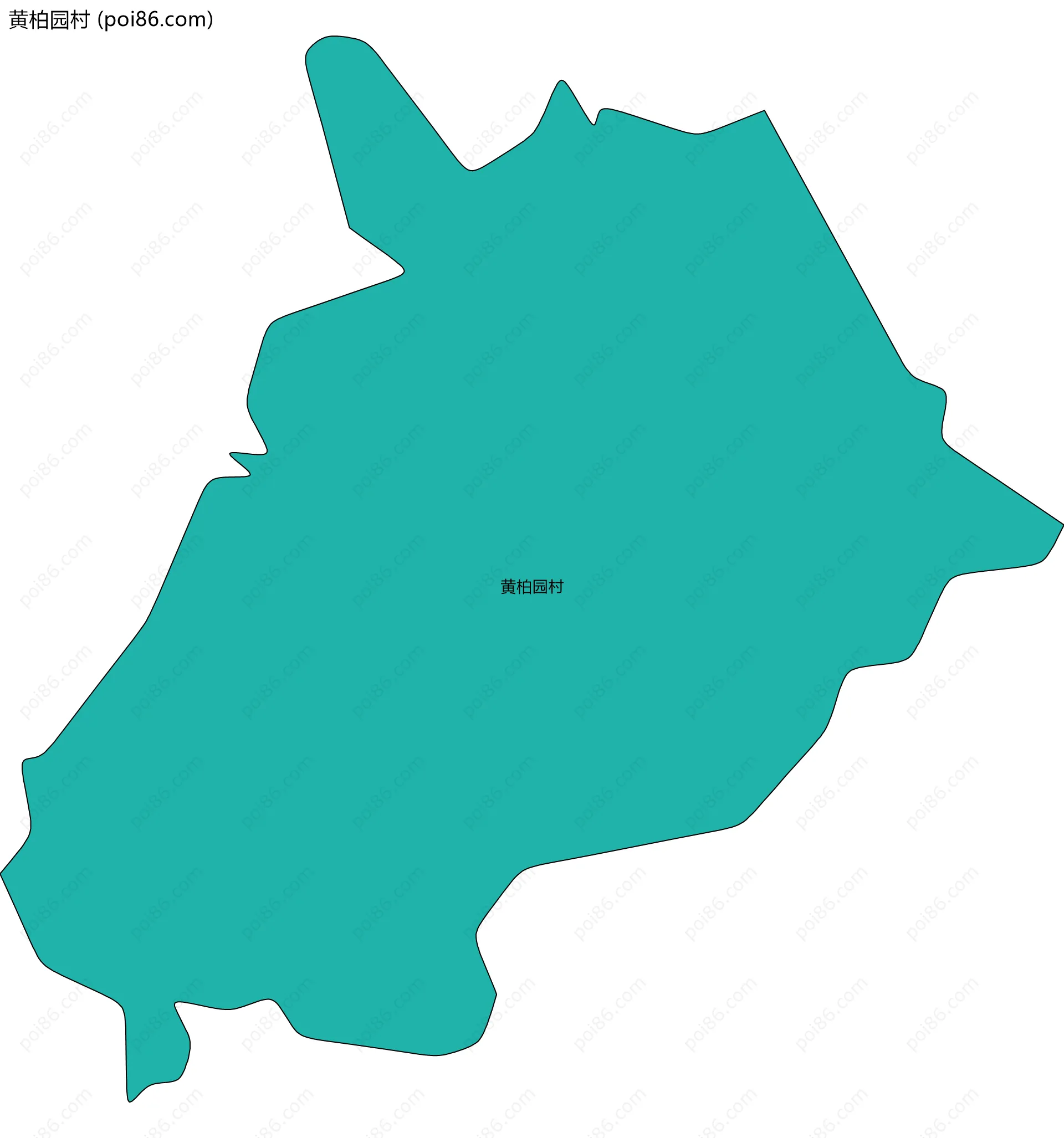 黄柏园村边界地图