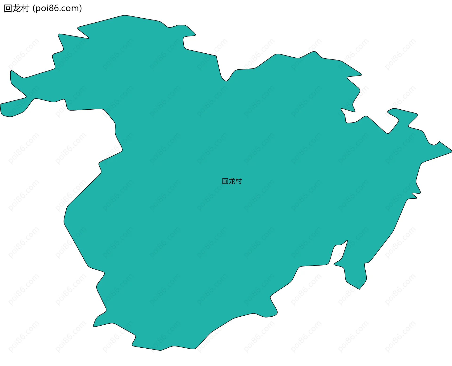回龙村边界地图