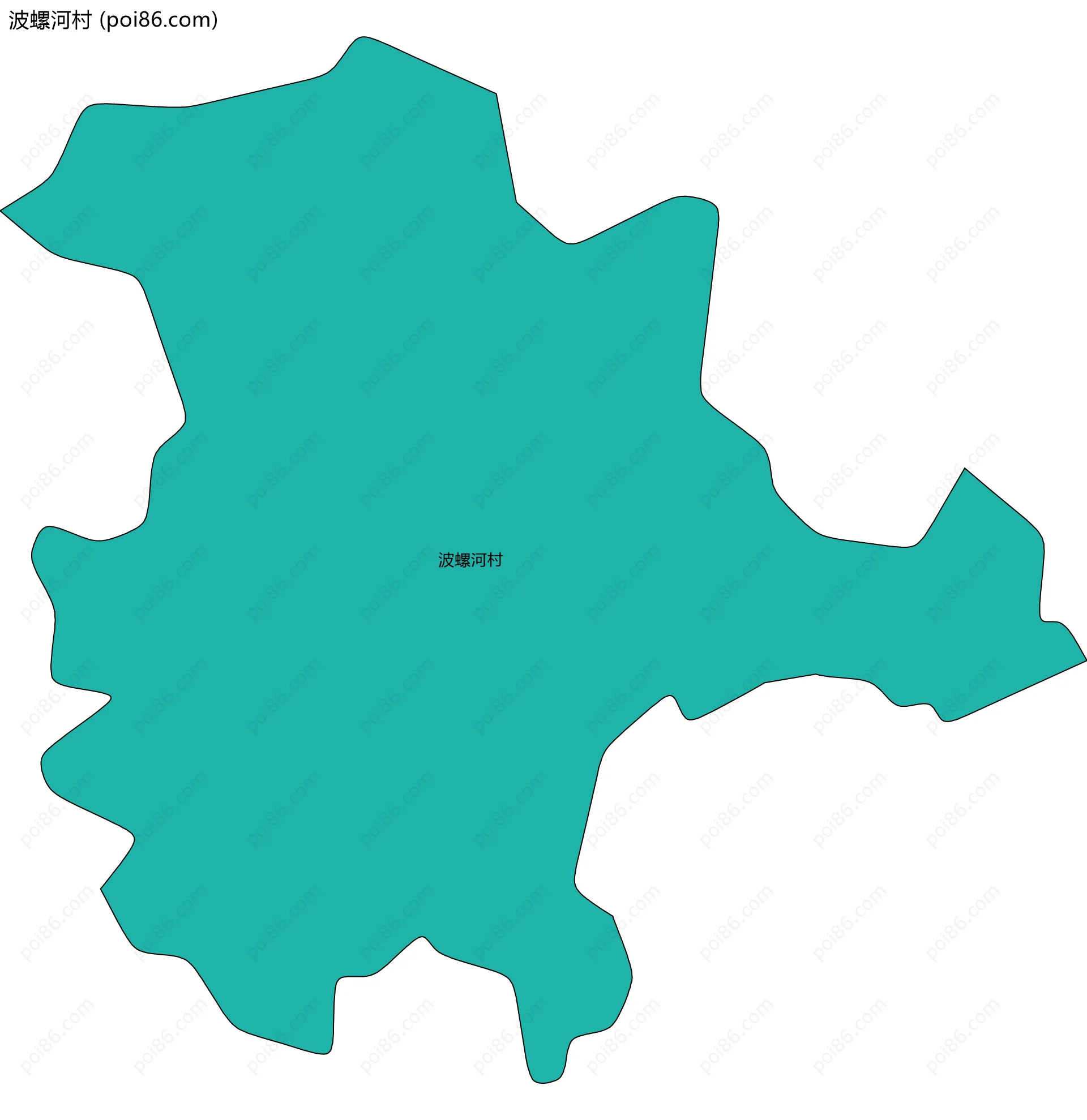 波螺河村边界地图